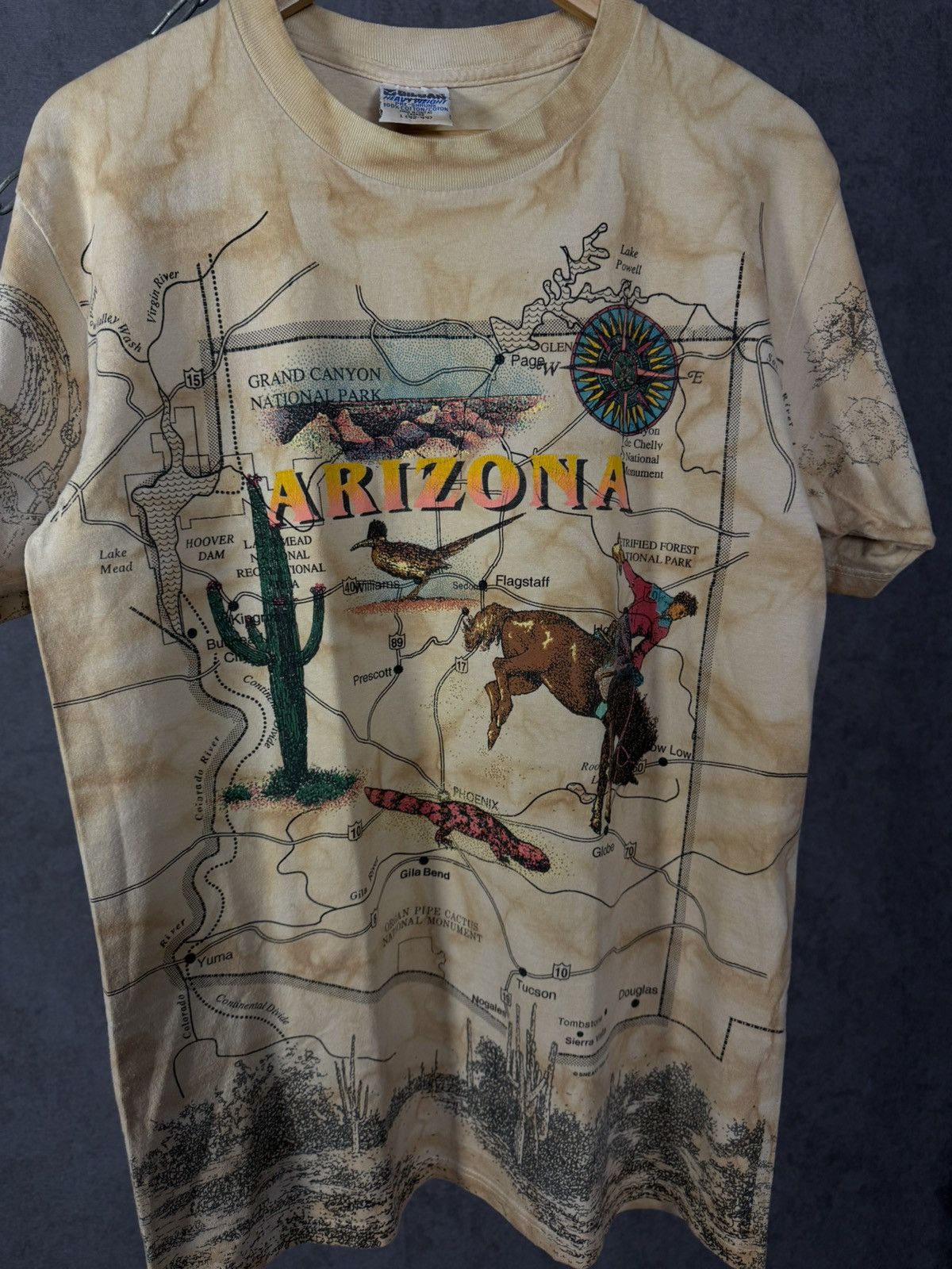 Vintage Arizona USA 1994 vintage art tee Size US L / EU 52-54 / 3 - 3 Thumbnail