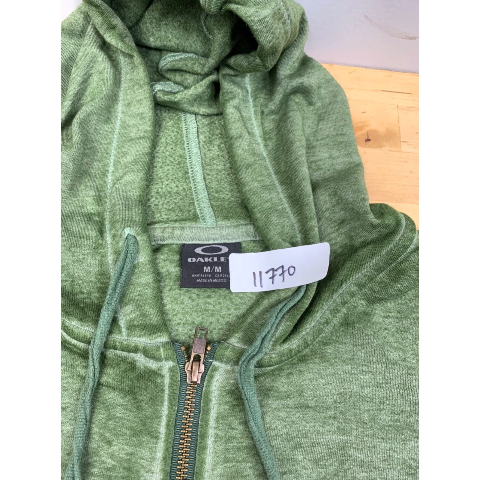 Oakley Oakley Mens Jacket Full Zip Hooded Green Regular M Streetwear Style Lightweight Casual Winter Fall Spring Logo Shirt? Size US M / EU 48-50 / 2 - 2 Thumbnail