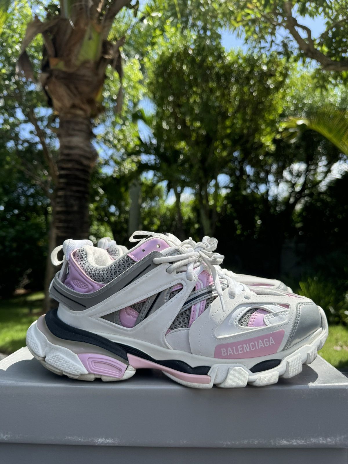 ★BALENCIAGA★ファントム★ピンク/ホワイト★ Balenciaga Phantom Pink Sz 8 Us Distressed Og Box | eBay