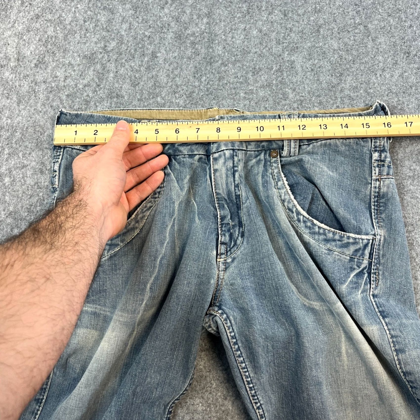 Tommy Hilfiger Tommy Hilfiger Womens Jeans Straight 29 32 Mid Blue Relaxed Baggy Megan Denim Pants Jeans Size 29" - 6 Thumbnail