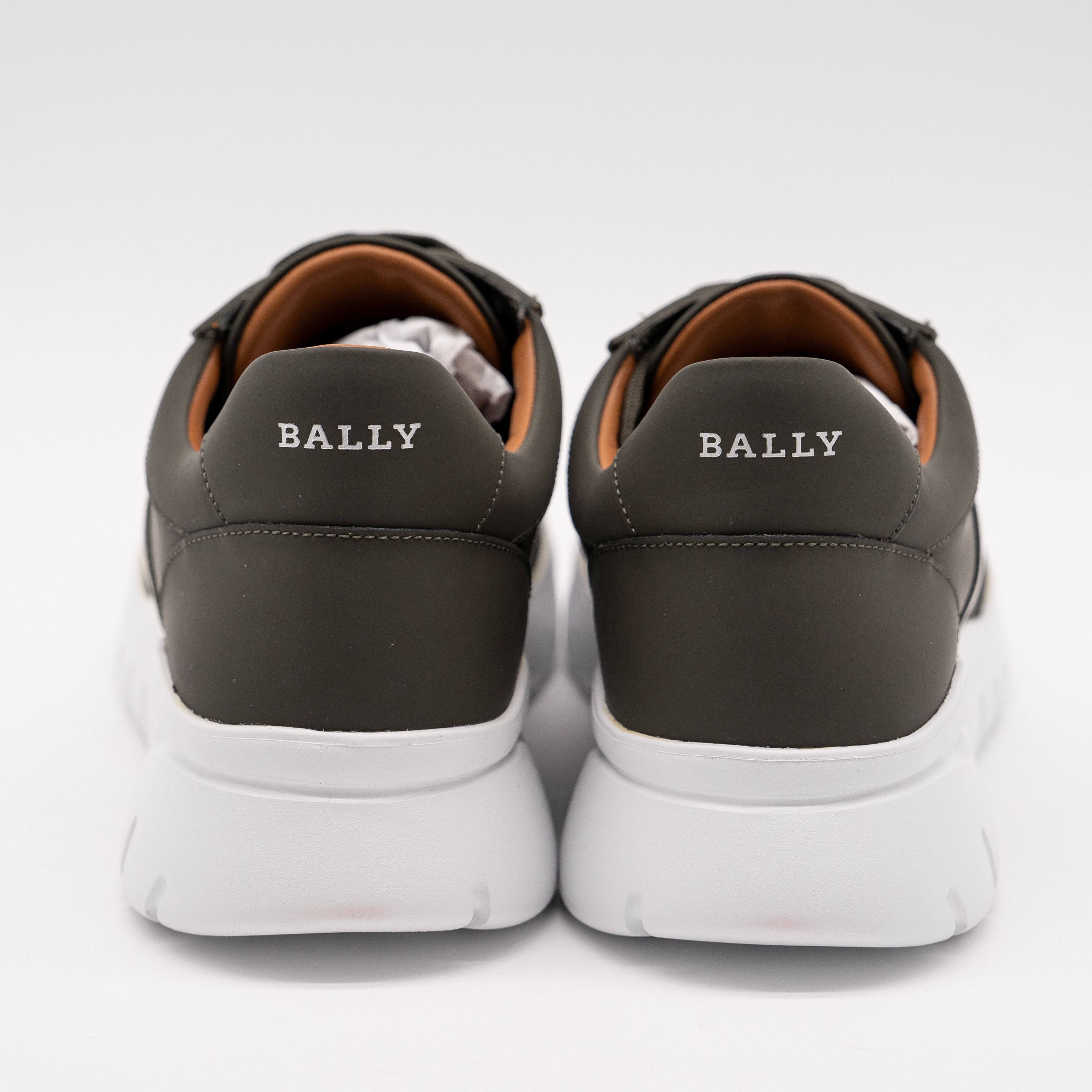 Bally 12 Bally Bronnye Green Olive Sneakers Leather White Fango Size US 12 / EU 45 - 5 Thumbnail