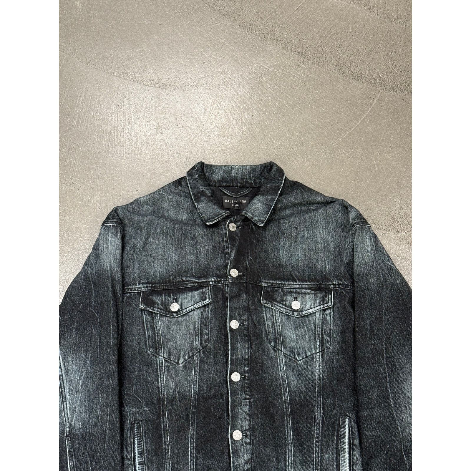 Balenciaga 2020 Balenciaga trompe l'oeil heavy cotton jacket Size US M / EU 48-50 / 2 - 3 Thumbnail
