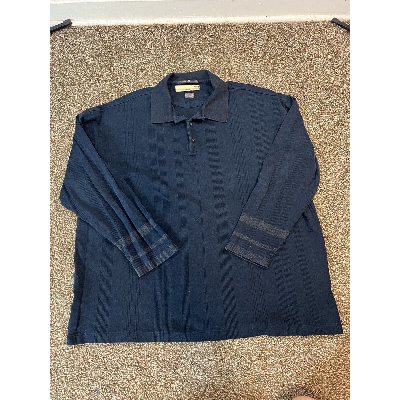 Tiger Woods Tiger Woods Collection Mens XL 1/4 Button Up Pullover Blue Size US XL / EU 56 / 4 - 1 Thumbnail