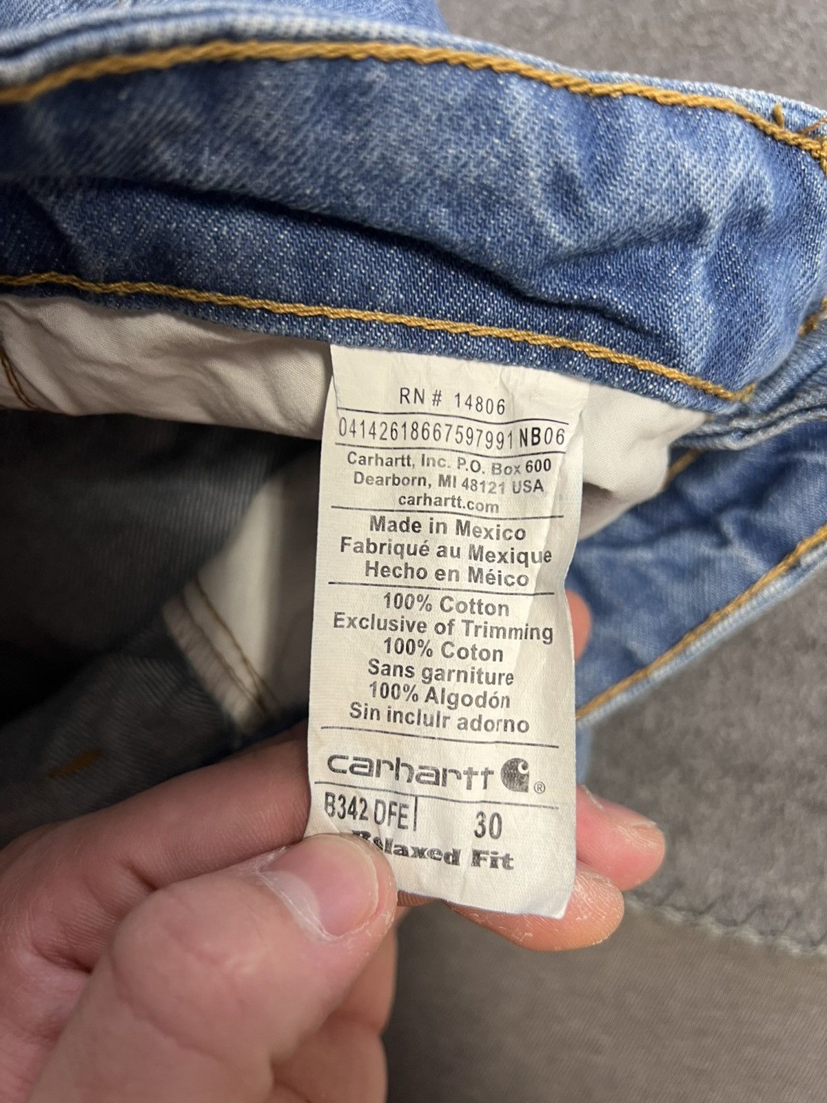 Carhartt Carhartt Men's Relaxed Fit Carpenter Denim Shorts Size 30 Size US 30 / EU 46 - 8 Thumbnail