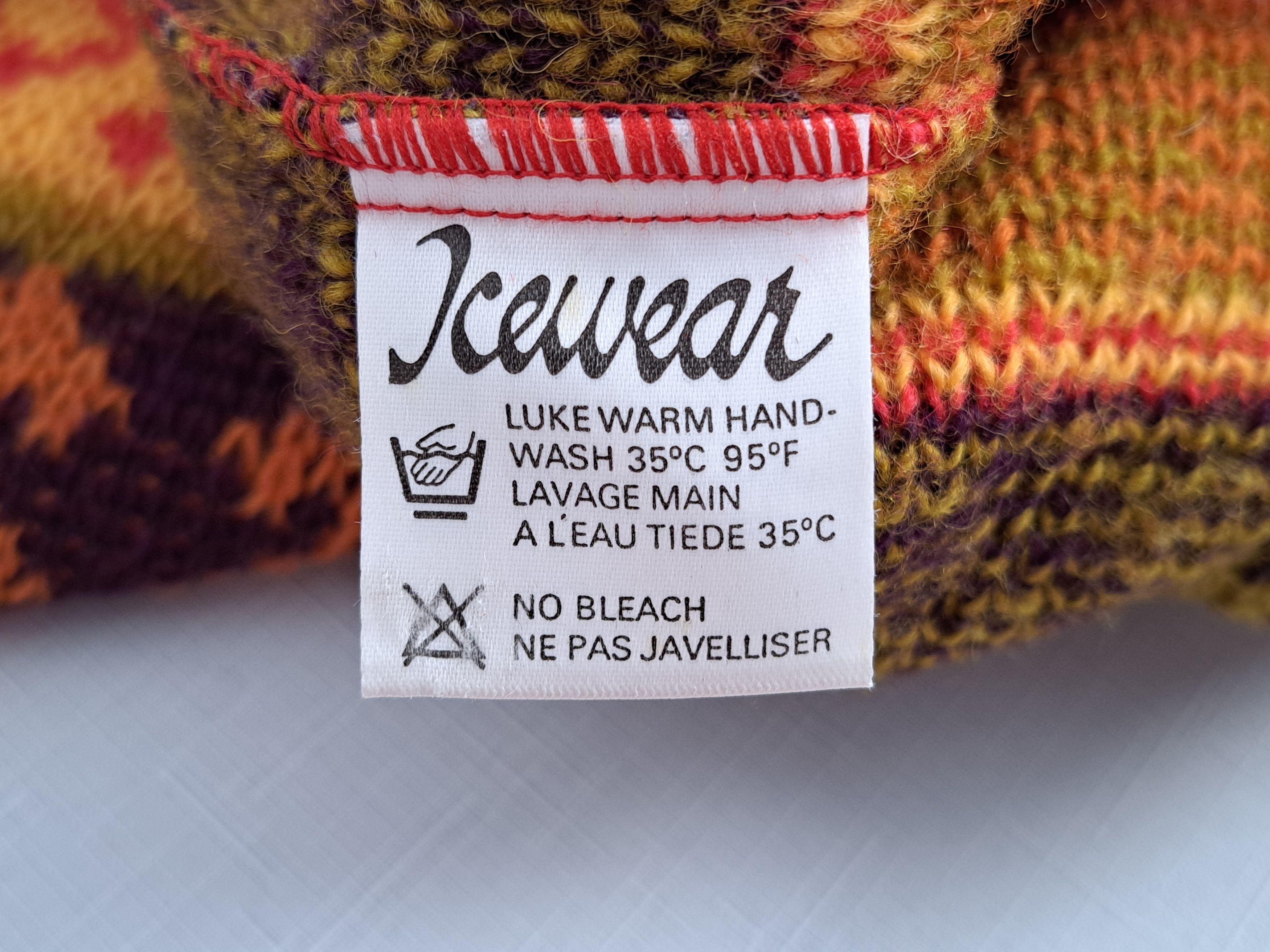 Vintage Vtg ICEWEAR wool knit crewneck sweater. Made In Iceland Size US L / EU 52-54 / 3 - 8 Thumbnail