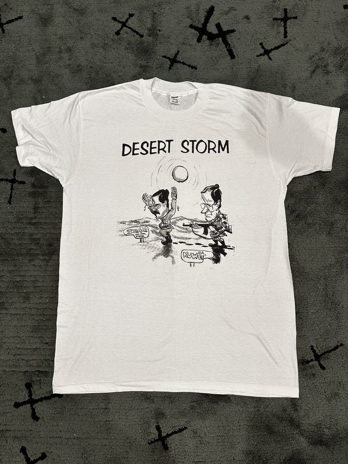 Hanes × Vintage Vintage Single Stitch “Desert Storm” Graphic T Size US XL / EU 56 / 4 - 1 Thumbnail