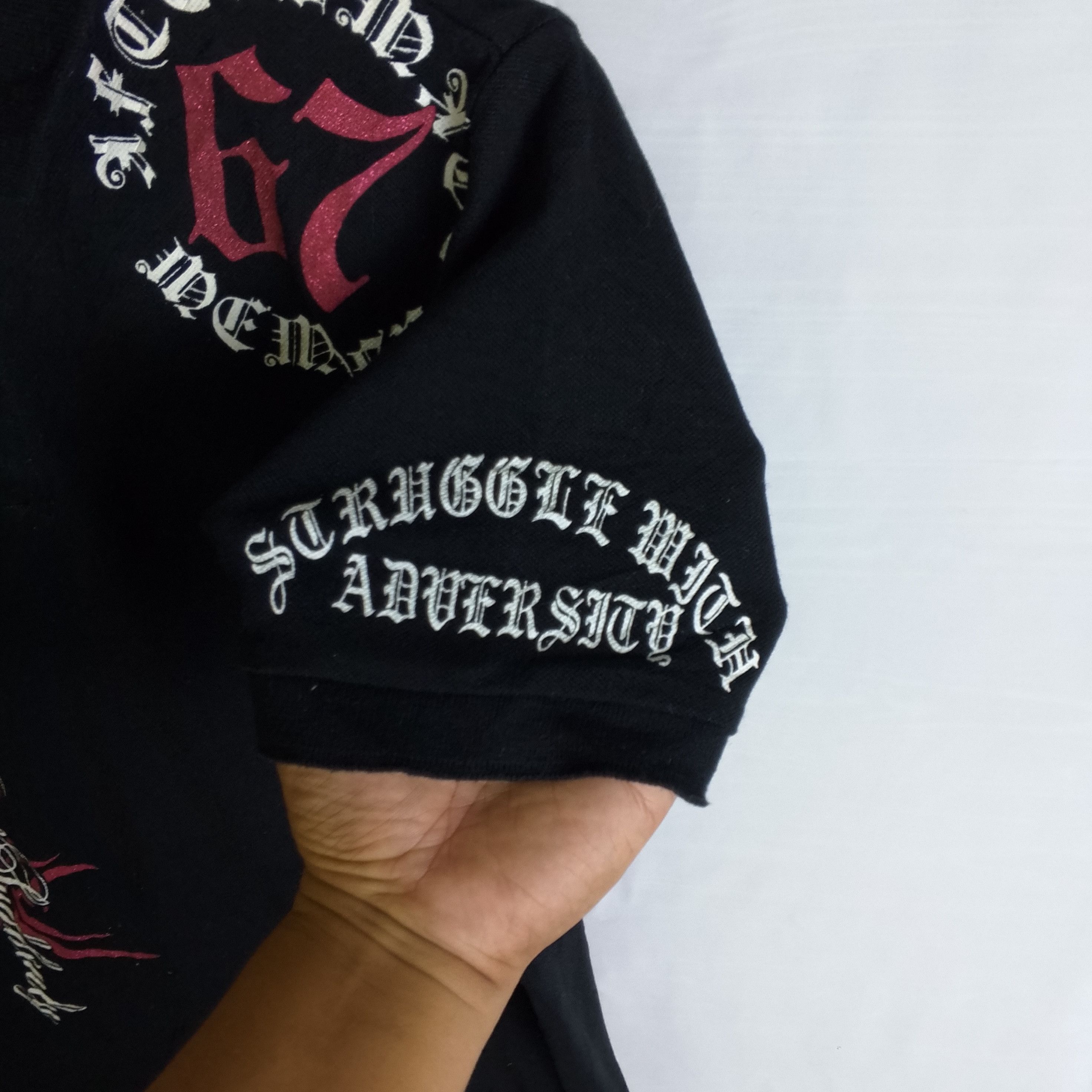 If Six Was Nine G-Dept Tribal Poem Cross Polo Lgb Punk Style Size US S / EU 44-46 / 1 - 9 Thumbnail