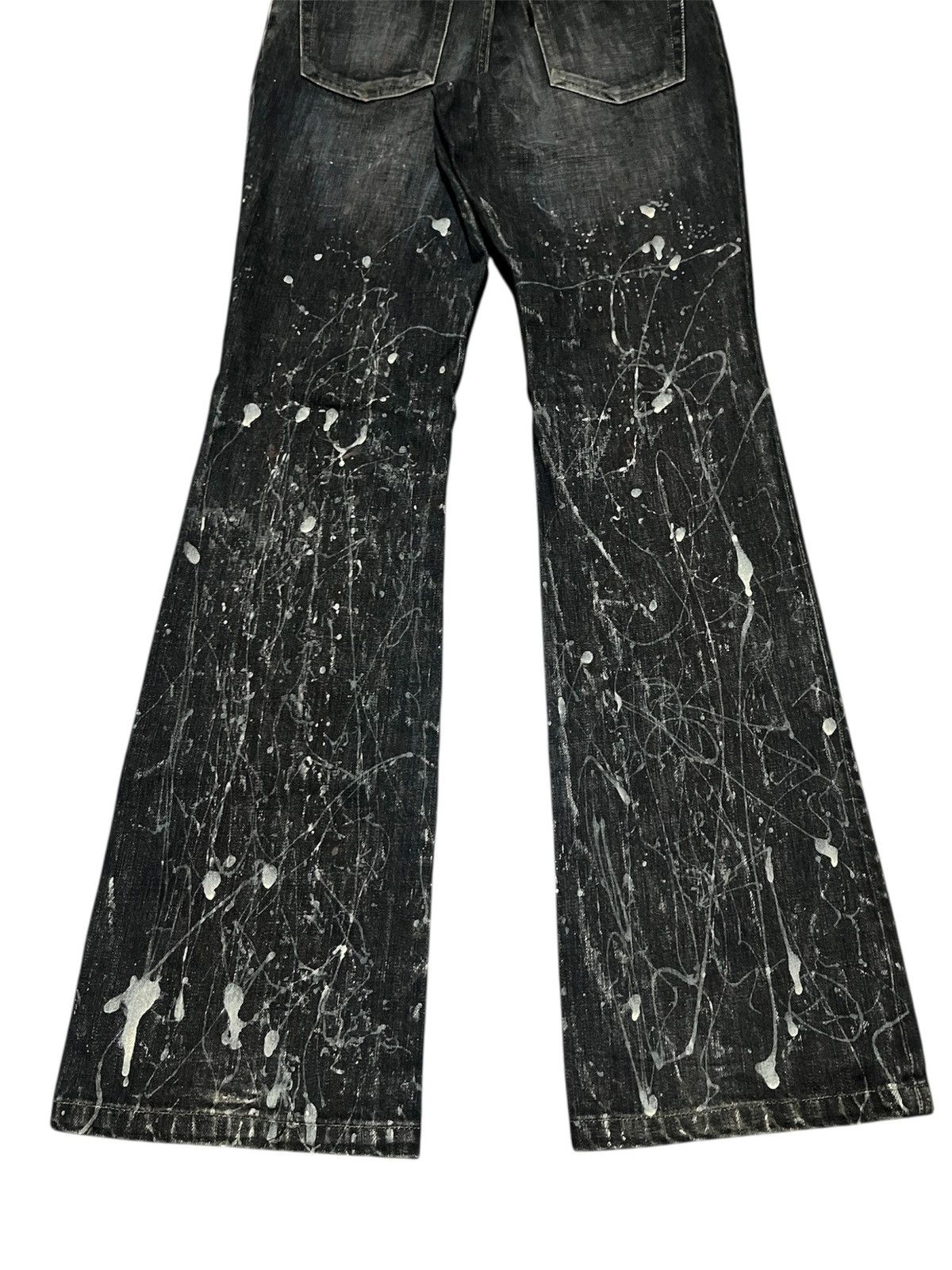 Issey Miyake Tete Homme Issey Miyake Painter Distressed Flare Jean Size US 30 / EU 46 - 8 Thumbnail