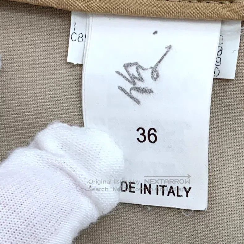 Brunello Cucinelli Brunello Cucinelli Khaki Cotton V-Neck Single Breasted Lon Size XXS / US 00 / IT 34 - 6 Thumbnail