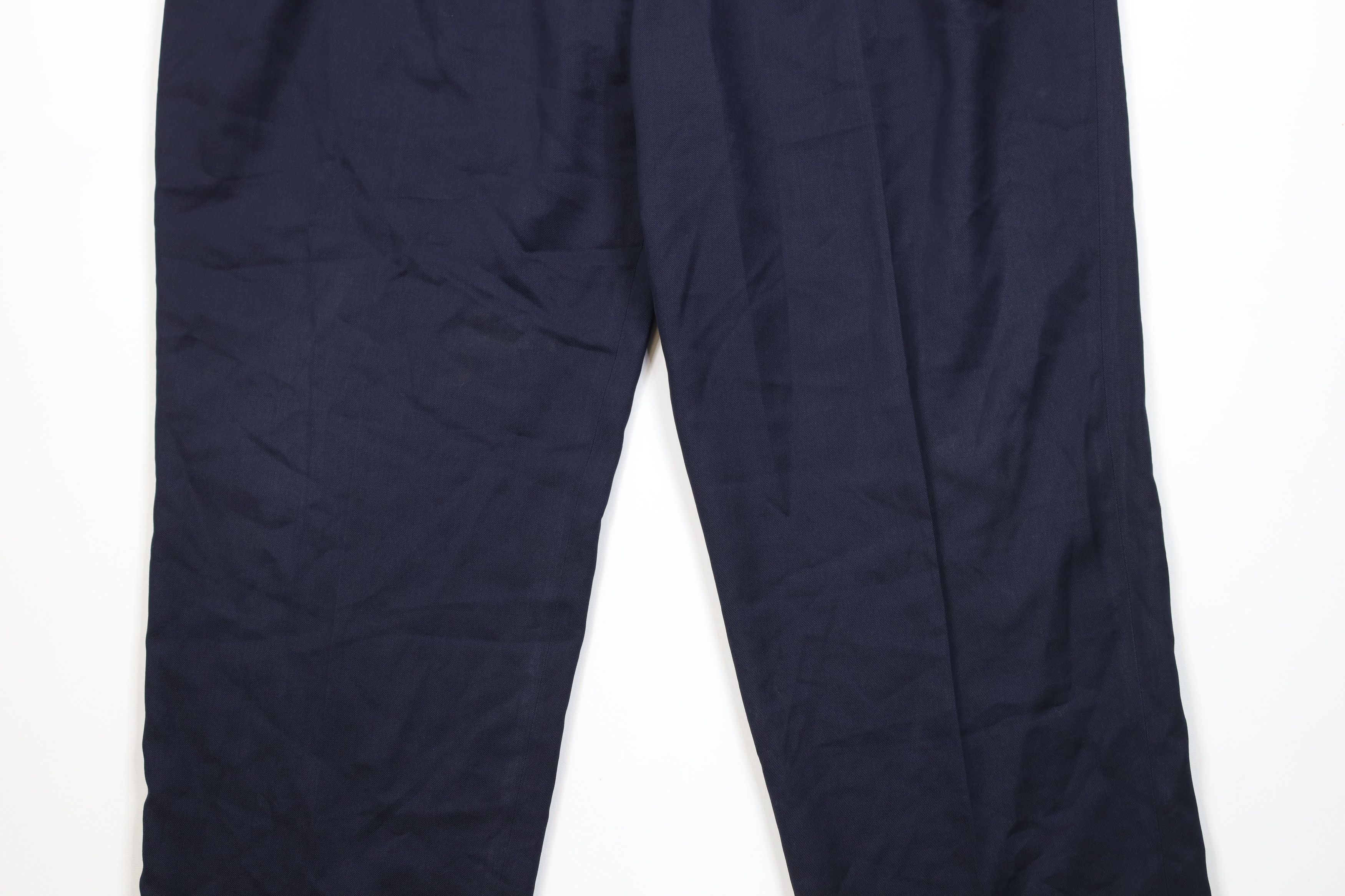 Vintage Vintage 90s Worsted Wool Blend Wide Leg Chino Pants USA Size US 44 / EU 60 - 3 Thumbnail