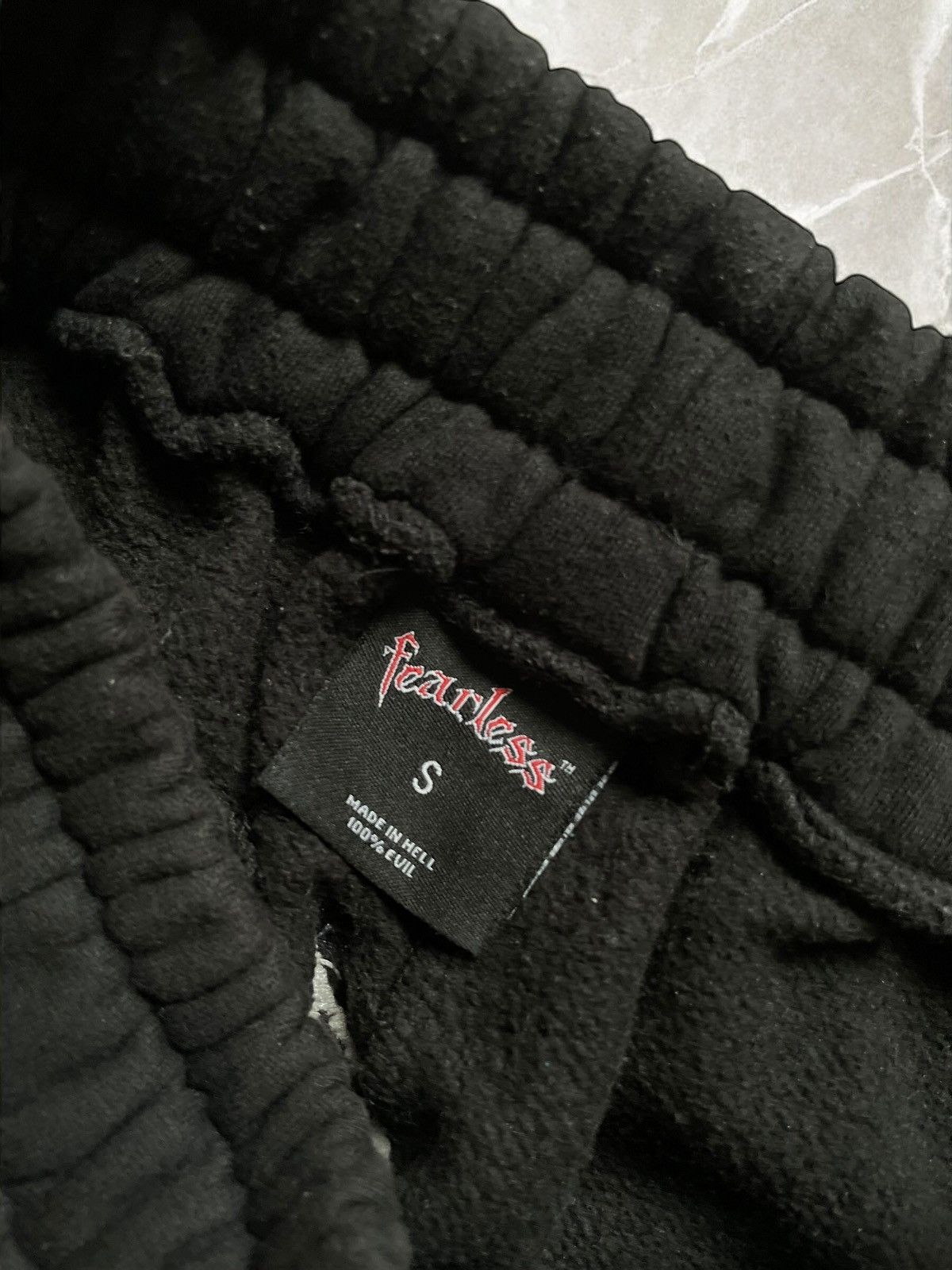 Designer × Vintage FEARLESS SKULL HEAVY COTTON SWEATPANTS Skeleton pants skull Size US 34 / EU 50 - 8 Thumbnail