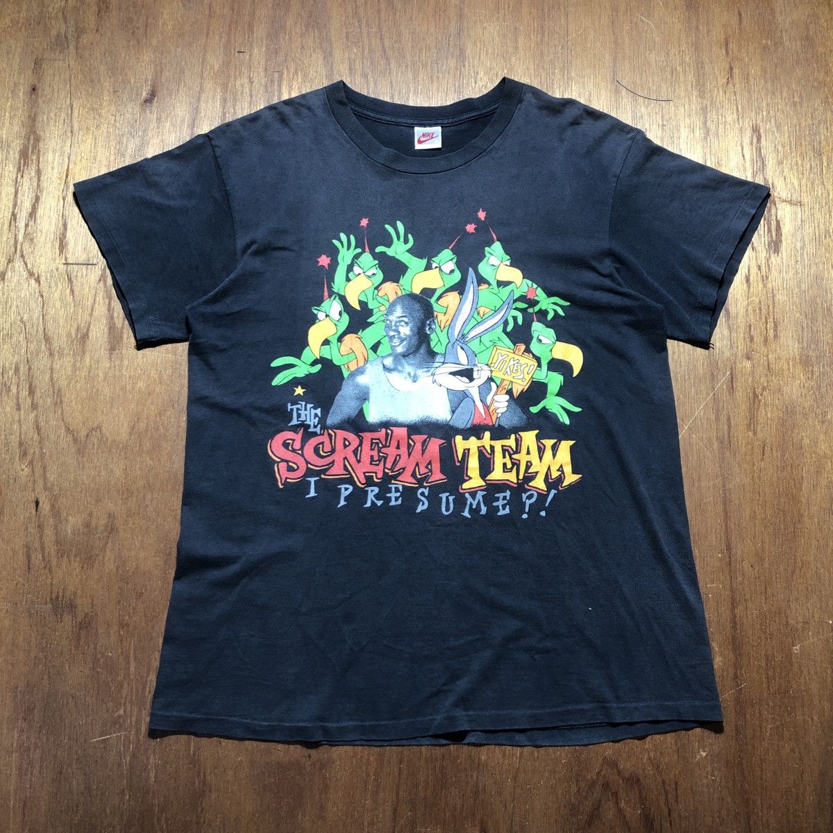 Nike × Vintage Vintage Nike Spacejam “The Scream Team I Presume?” Size US XL / EU 56 / 4 - 1 Thumbnail