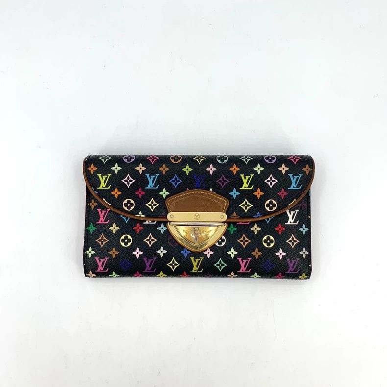 Louis Vuitton Louis Vuitton Black Tri-Color Gold Buckle Wallet Size ONE SIZE - 1 Thumbnail