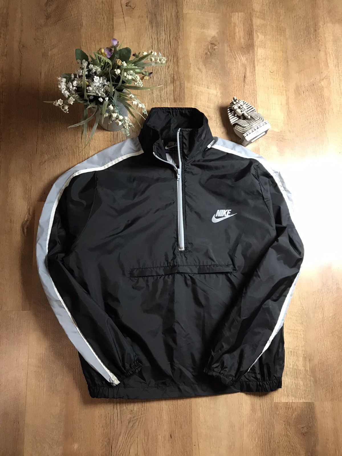 Nike × Vintage Rare Nike Vintage Nylon Anorak light jacket made in Taiwan Size US S / EU 44-46 / 1 - 1 Thumbnail