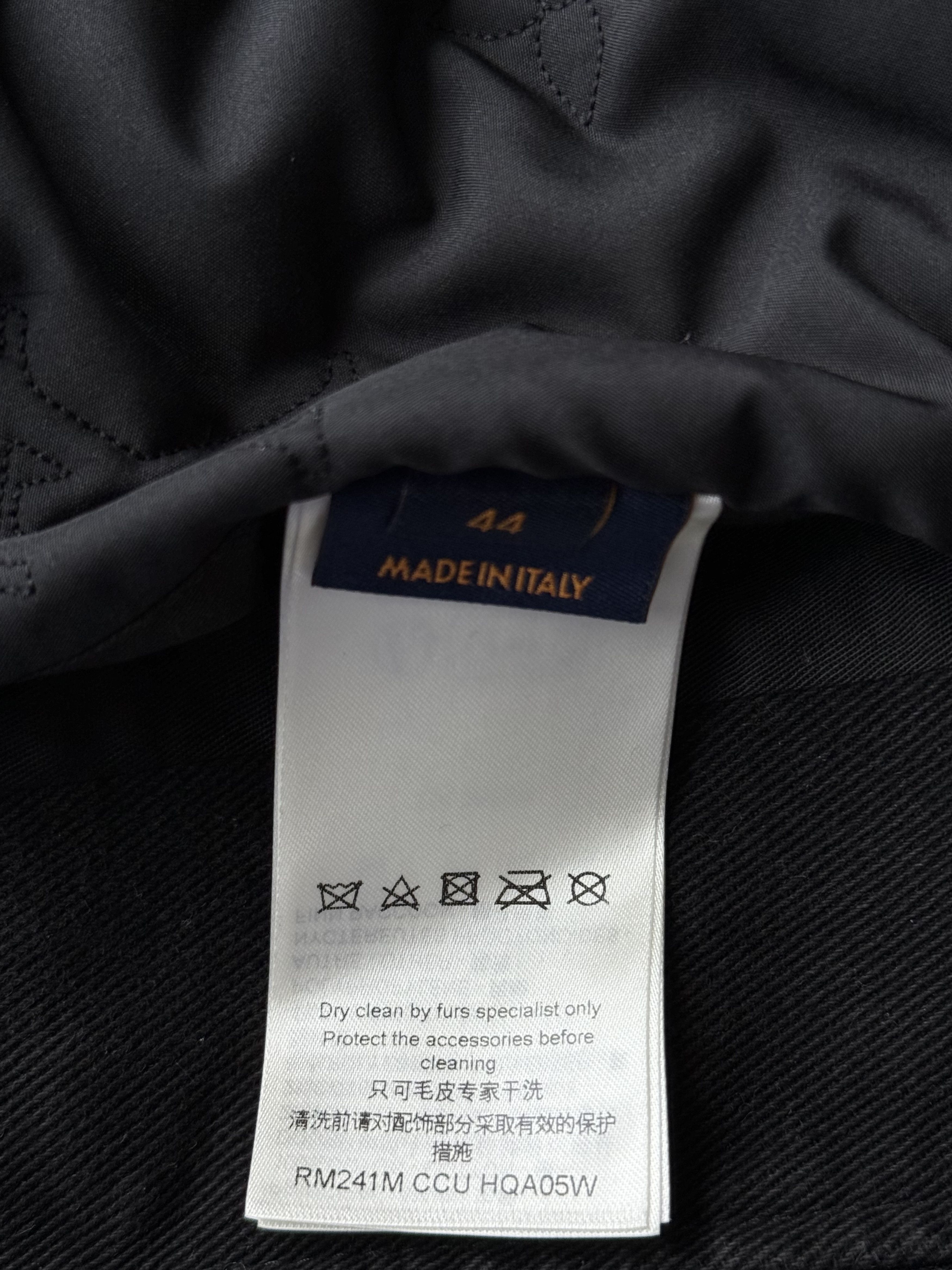 Louis Vuitton Louis Vuitton Black Monogram Fur Hooded Jacket Size US XS / EU 42 / 0 - 3 Thumbnail