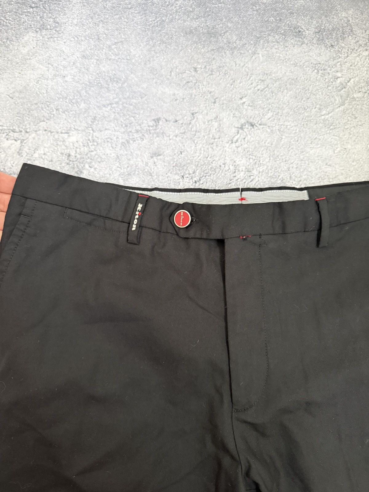 Kiton Kiton Napoli Italian Lightweight Oldmoney Wool Trackpants Size US 36 / EU 52 - 2 Thumbnail