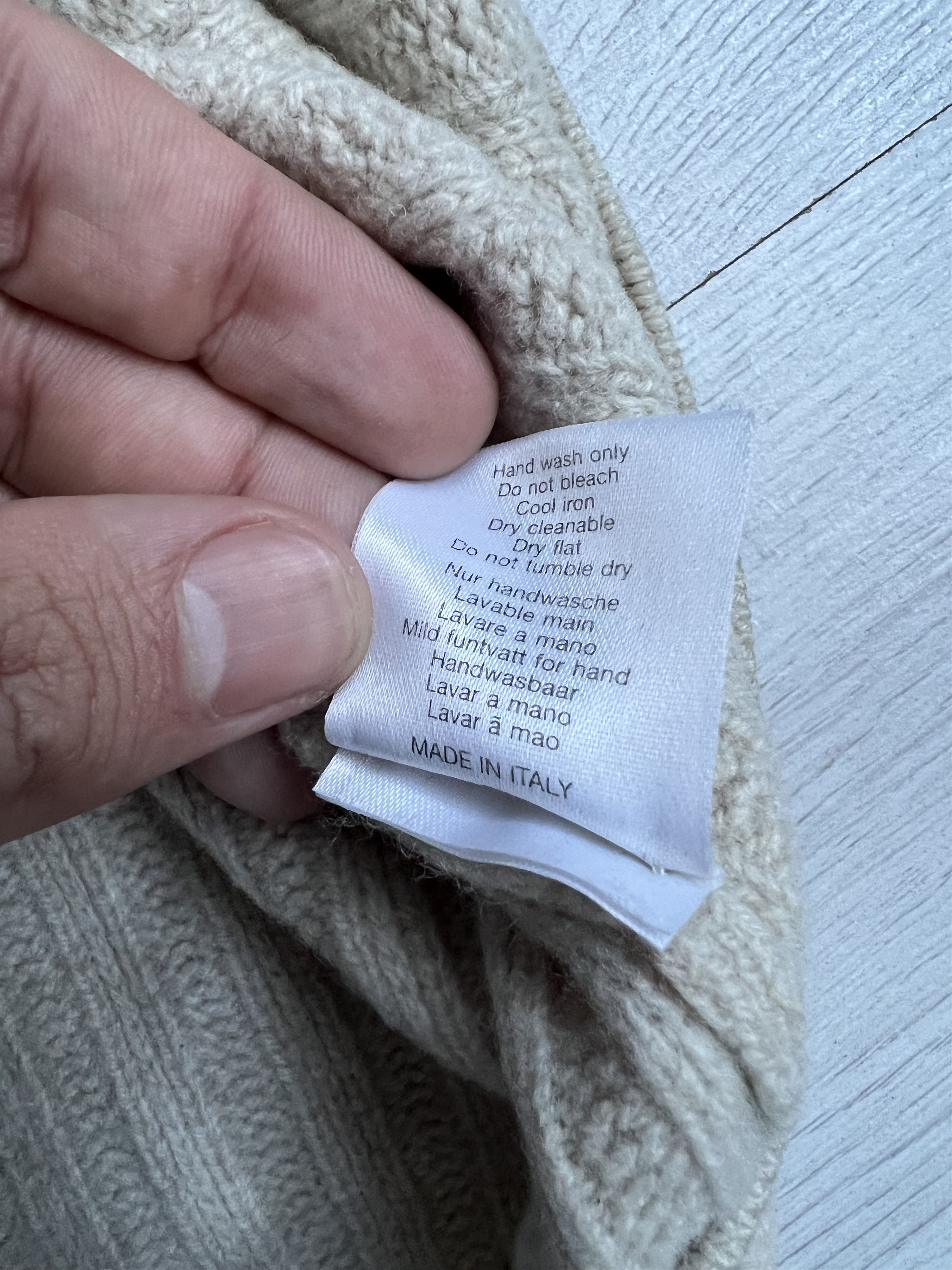 Burberry × Vintage Burberry Men's Cream and Tan Jumper Size US L / EU 52-54 / 3 - 5 Thumbnail