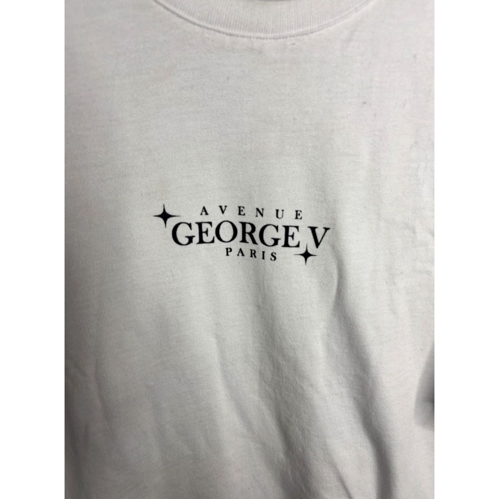 Avenue Avenue George V Paris Shirt Mens XL White Graphic Tee Couture 75008 Streetwear Size US XL / EU 56 / 4 - 2 Thumbnail