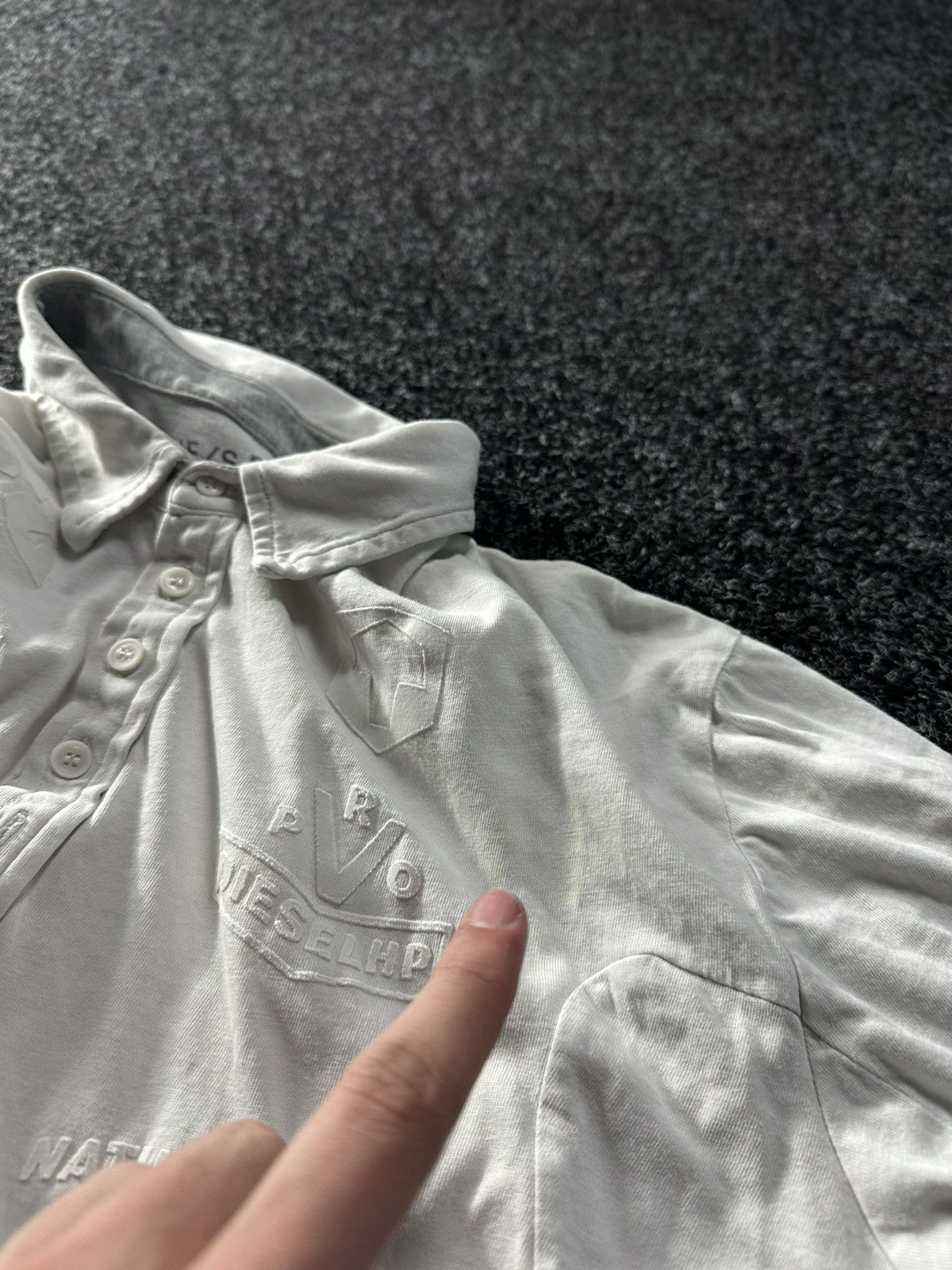 Diesel × Vintage 🚨VNTG Diesel Avant-garde POLO Shirt 90s very rare Streetwear Size US M / EU 48-50 / 2 - 6 Thumbnail