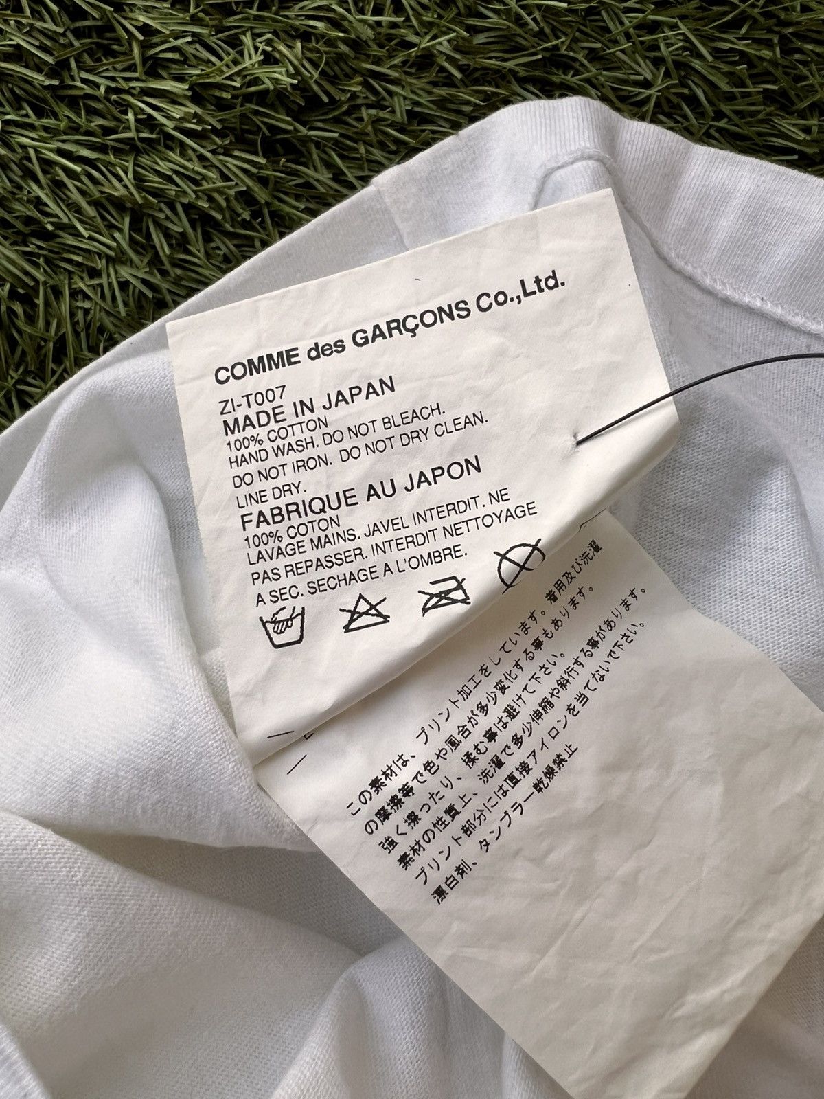 Bape × Comme des Garcons A Bathing Ape BAPE x Comme Des Garçon CDG Tee White 2012 Size M / US 6-8 / IT 42-44 - 5 Thumbnail