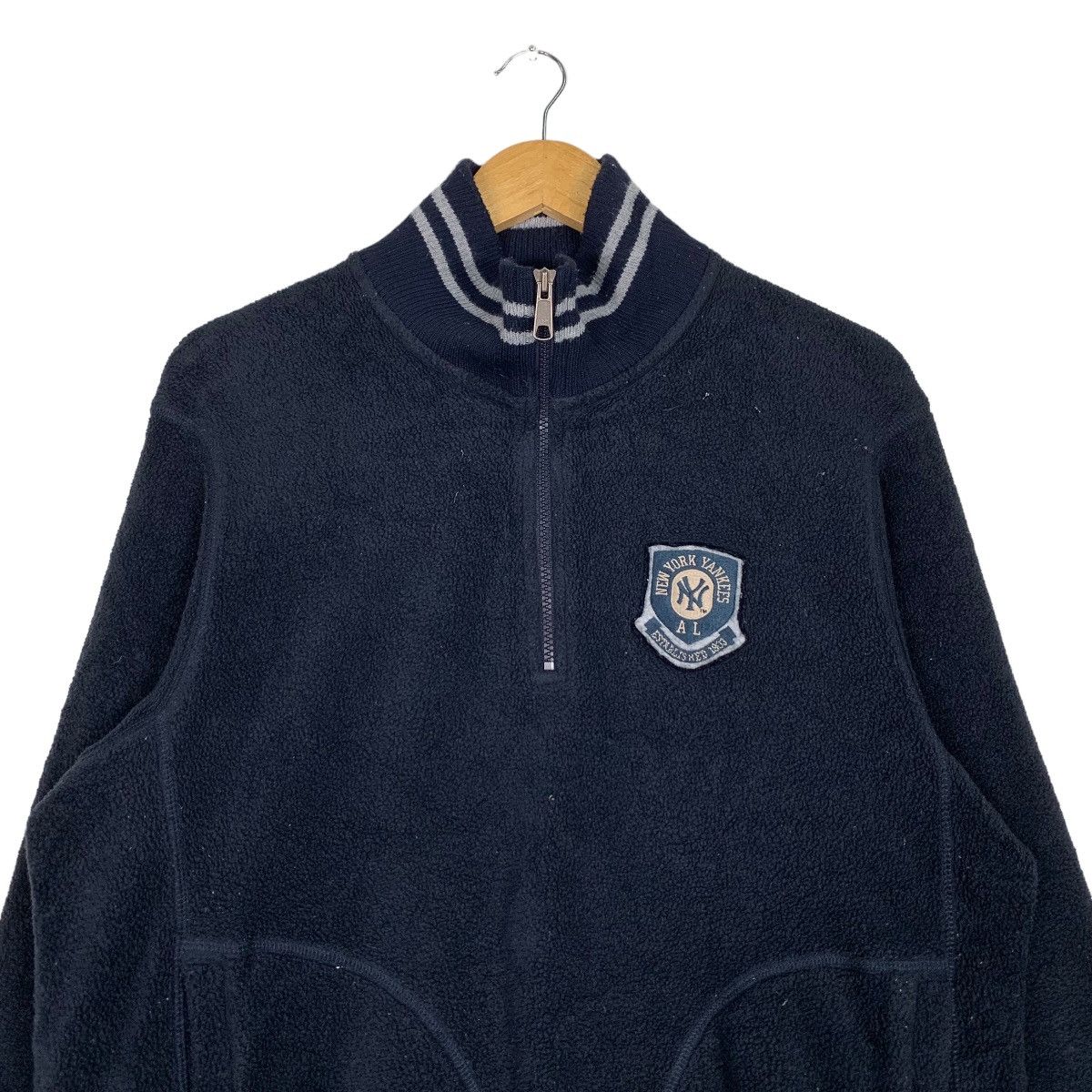 MLB MLB New York Yankees Half Zip Fleece Sweatshirt #0980-C43 Size US XL / EU 56 / 4 - 2 Thumbnail