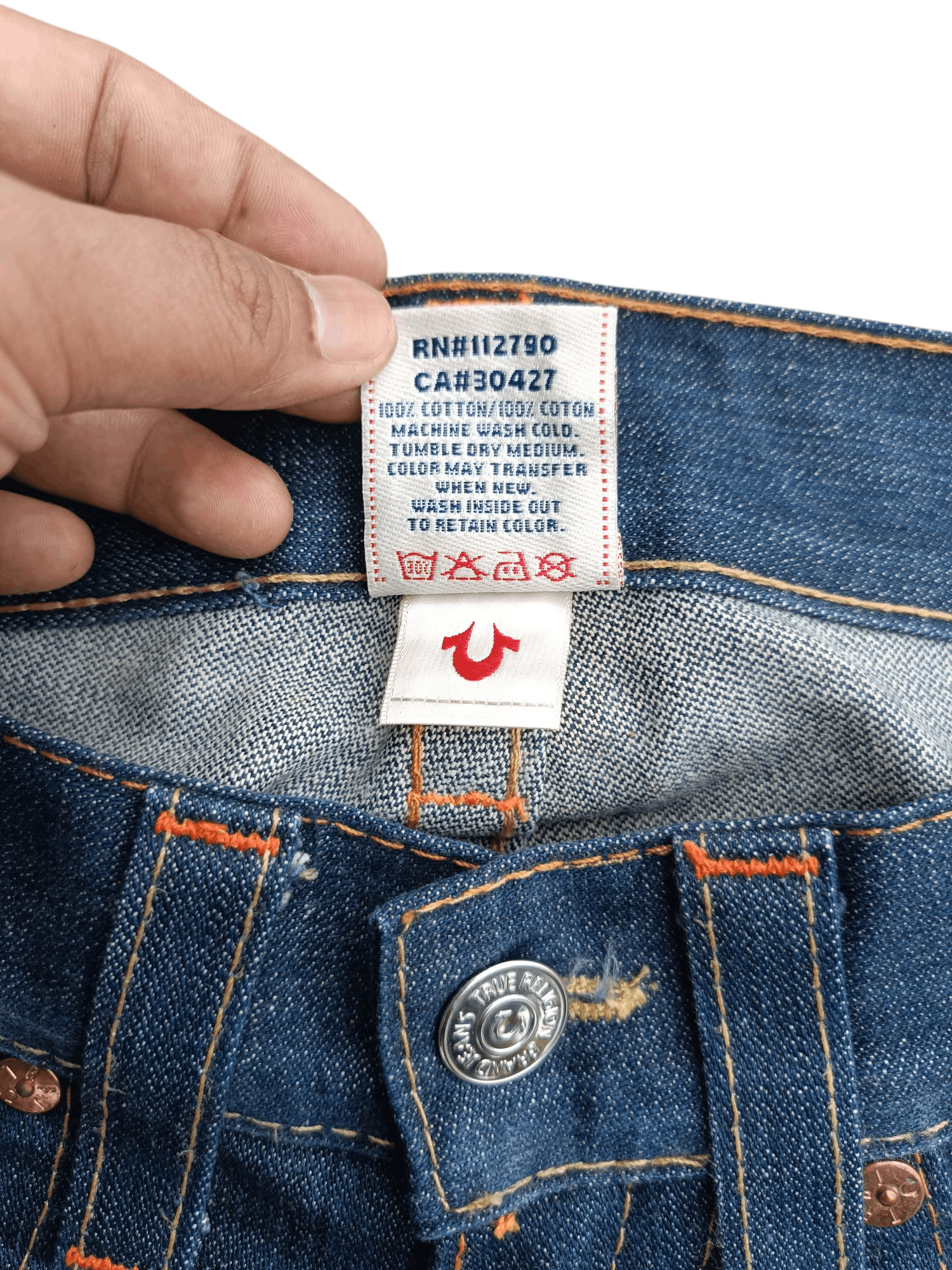 True Religion × Vintage VINTAGE 💥 True Religion Joey Flare Jeans TR019 Size US 32 / EU 48 - 11 Thumbnail