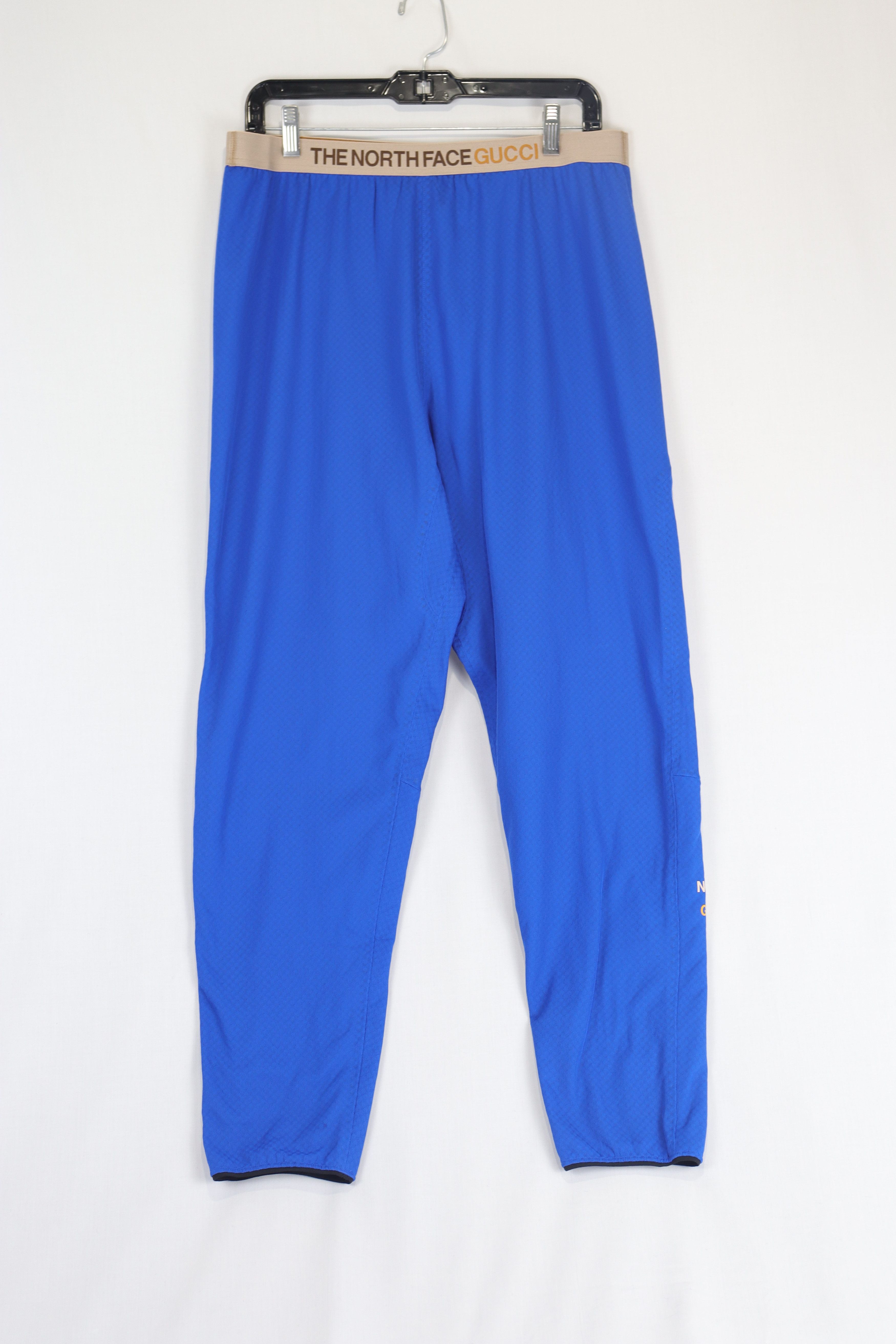 image of Gucci x The North Face O1Rshd11223 Techno Jersey Fleece Pant Pajama In Tnf Blue, Men's (Size 32)