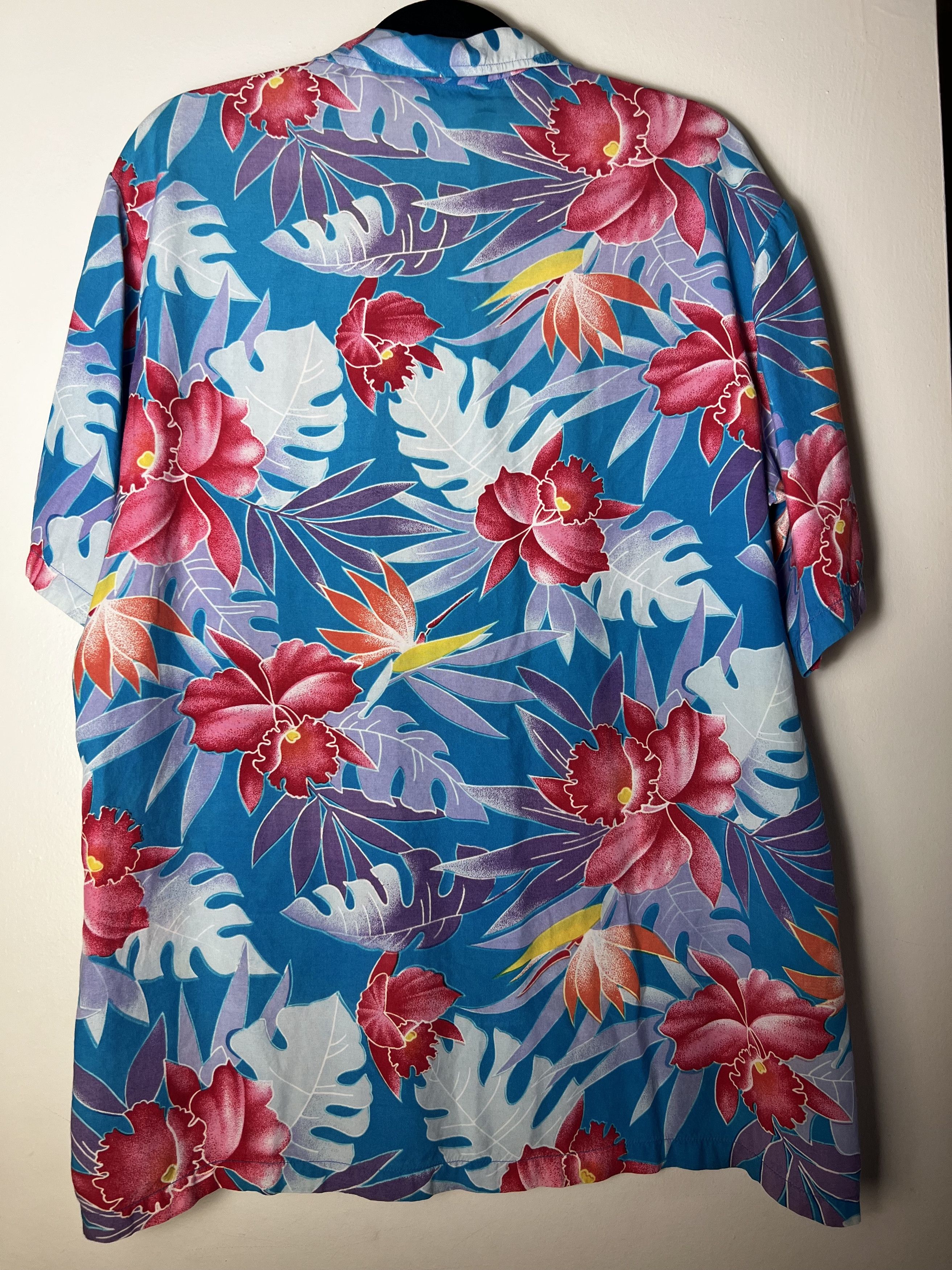 Vintage Vintage Single Stitch Floral Hawaiian Print Luau Shirt Size US L / EU 52-54 / 3 - 5 Thumbnail
