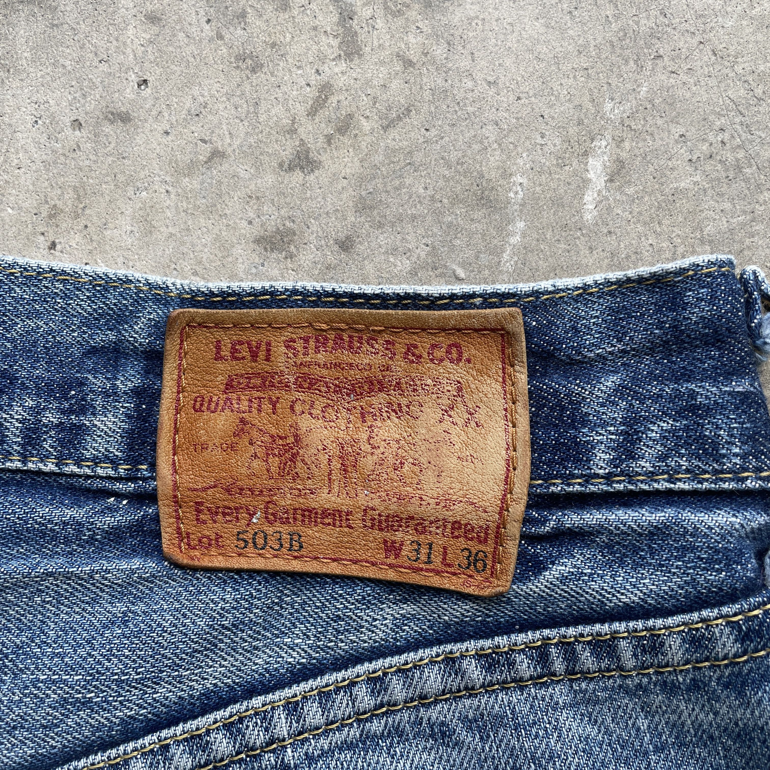 Levi's VINTAGE LEVI’S 503B FADED JEANS REDLINE DISTRESSED PANTS W30 Size US 30 / EU 46 - 10 Thumbnail
