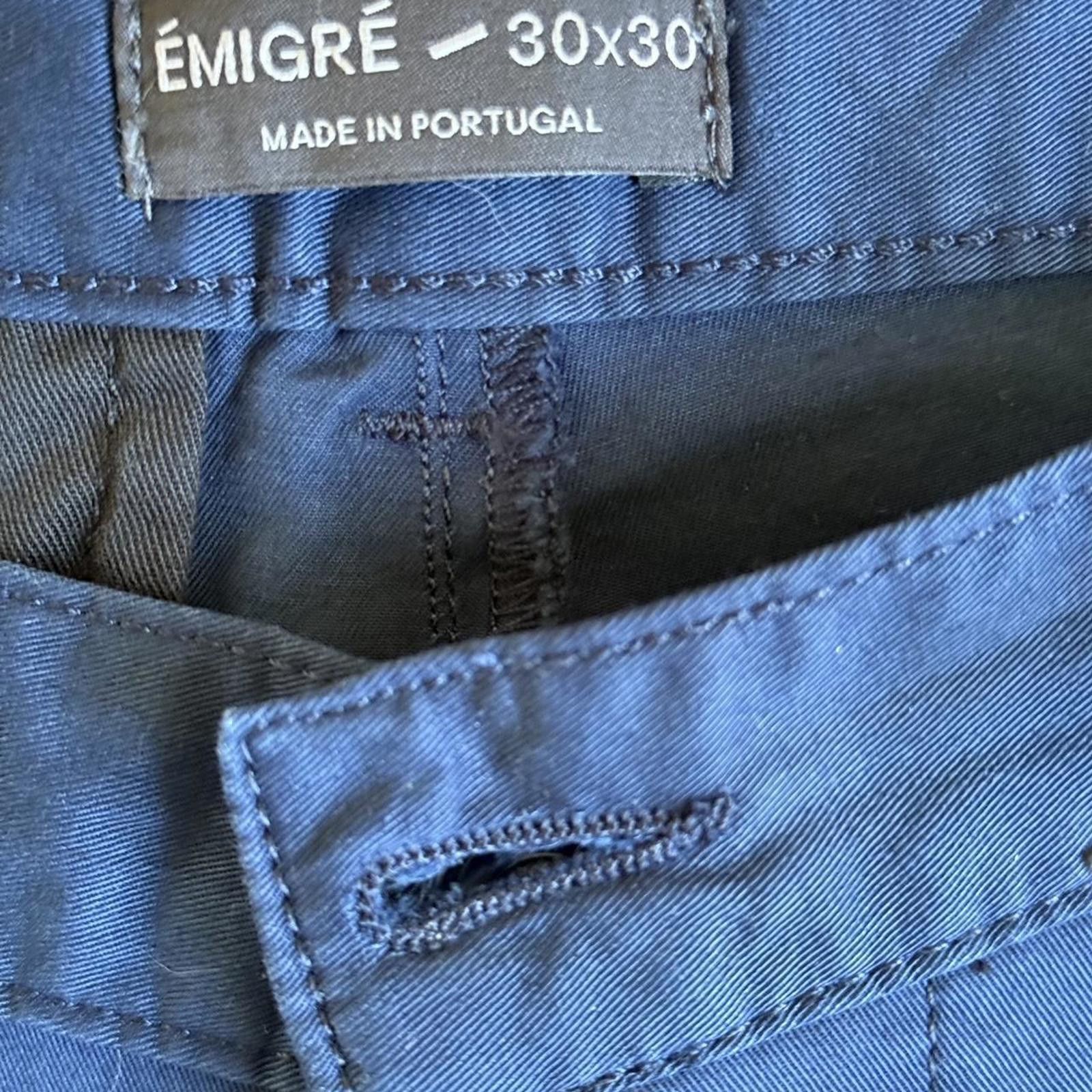 Other Emigre Travel Commuter Chino Marine Blue - 30x30 NWT Size US 30 / EU 46 - 6 Thumbnail