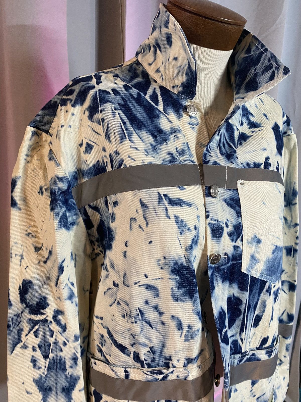 Daily Paper Daily Paper Indigo Tie Dyed Utility Coat Size US S / EU 44-46 / 1 - 3 Thumbnail