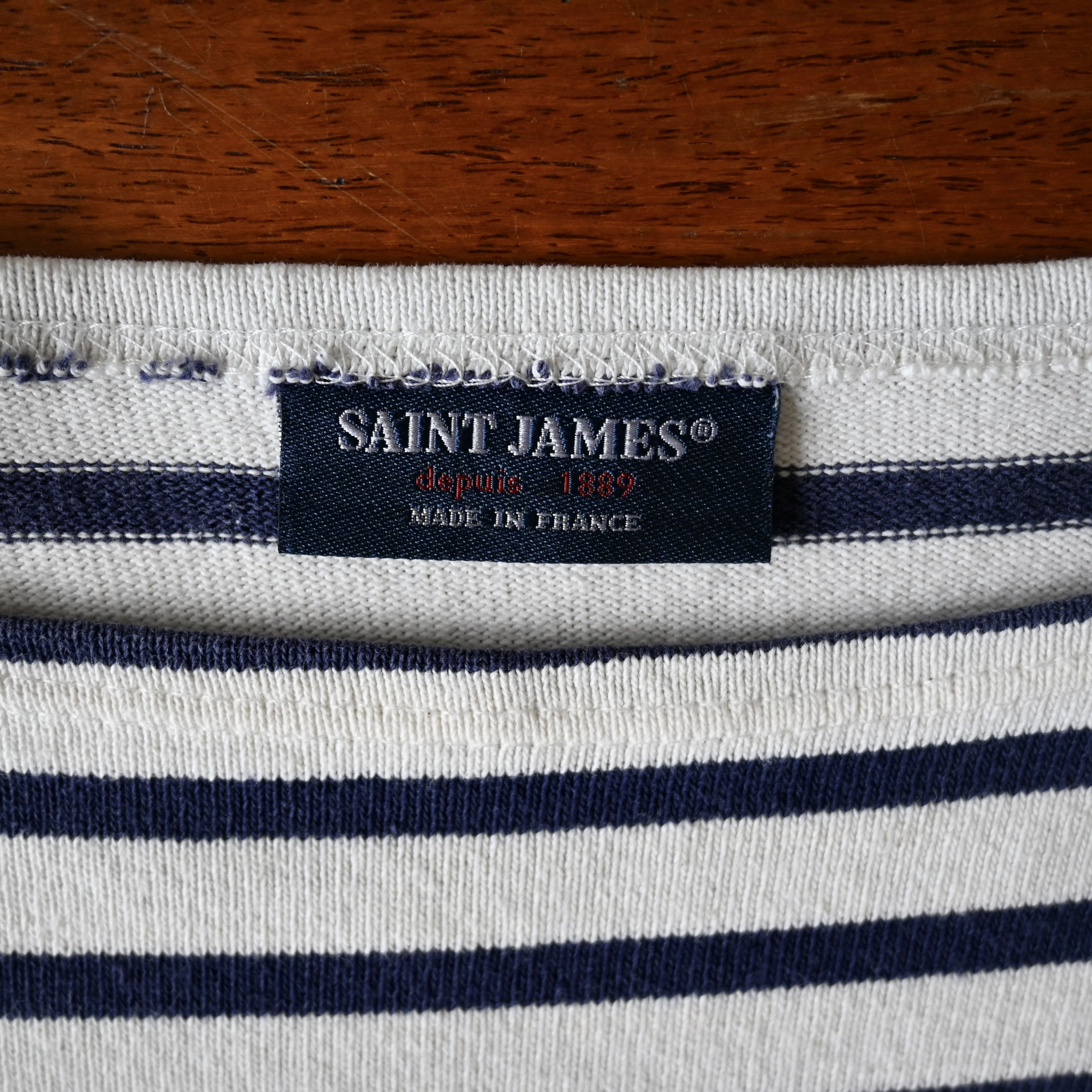Saint James SAINT JAMES "GUILDO" heavyweight cotton breton shirt, 4/M Size US M / EU 48-50 / 2 - 8 Thumbnail