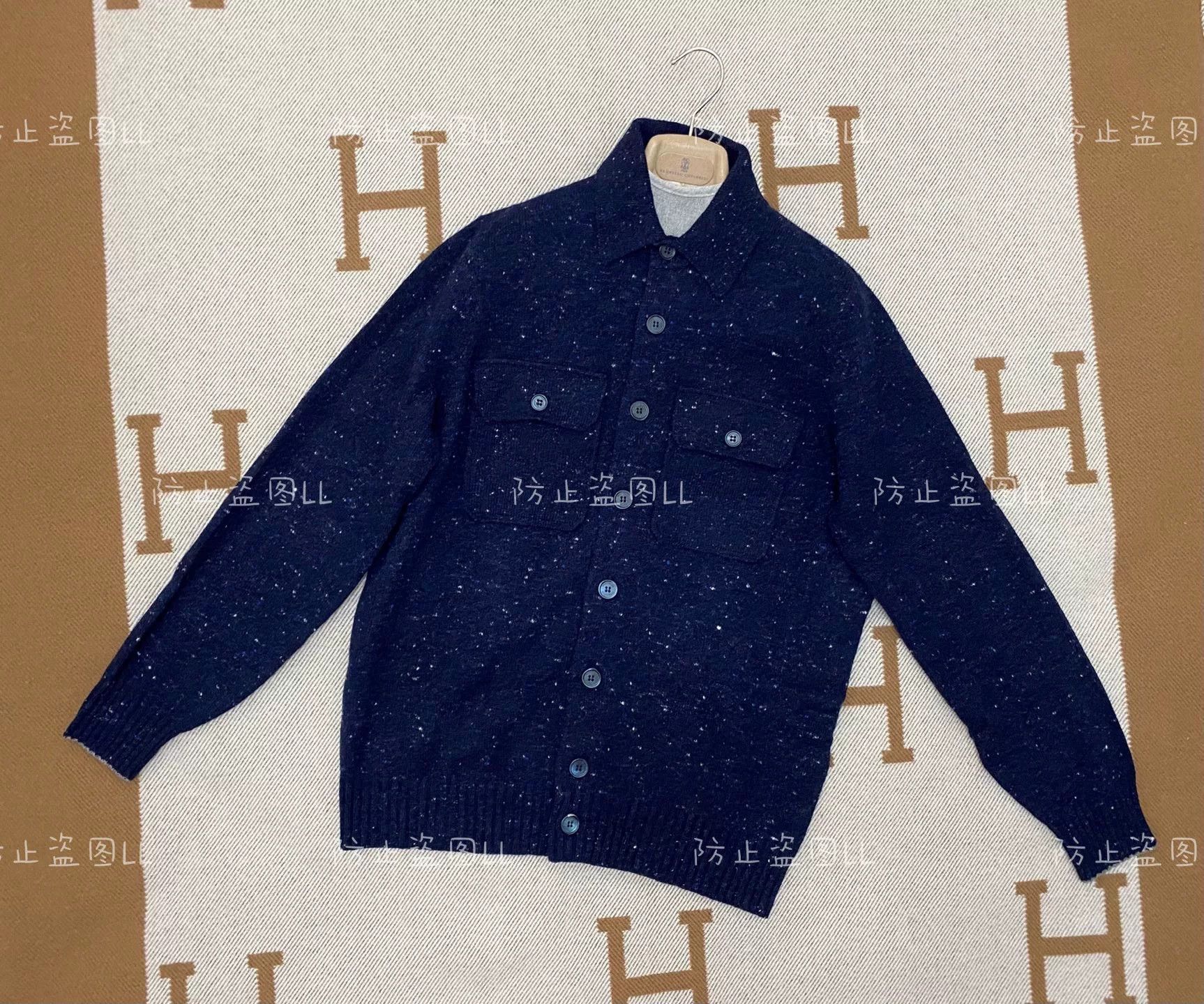 Brunello Cucinelli Brunello Cucinelli Men's Wool Blend Cardigan Size US L / EU 52-54 / 3 - 1 Thumbnail