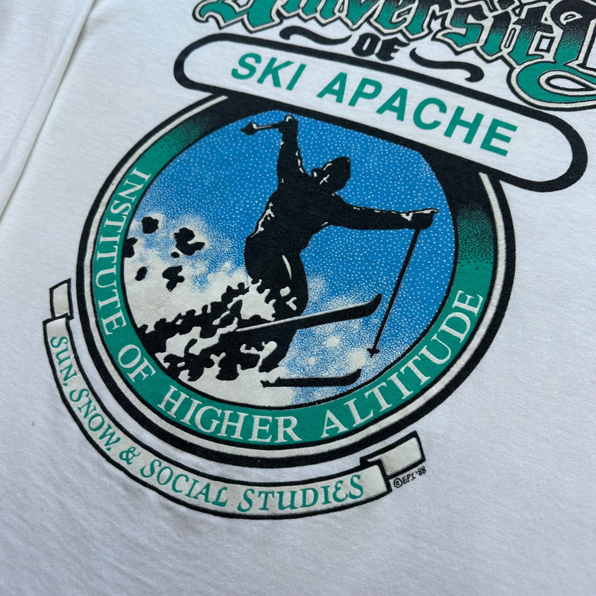 Vintage Vintage 1988 University Of Ski Apache Longsleeve Shirt Size US L / EU 52-54 / 3 - 2 Thumbnail