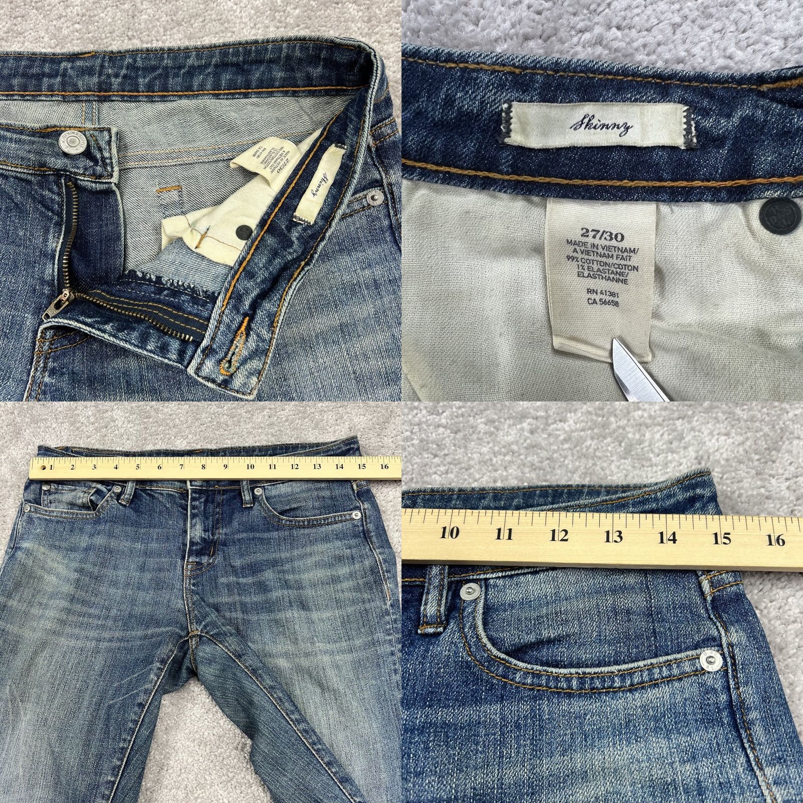 Ralph Lauren VINTAGE Denim & Supply Ralph Lauren Jeans Womens 27/30 Straight Low Rise Blue 30x30 Mens? No Size 27" / US 4 / IT 40 - 8 Thumbnail
