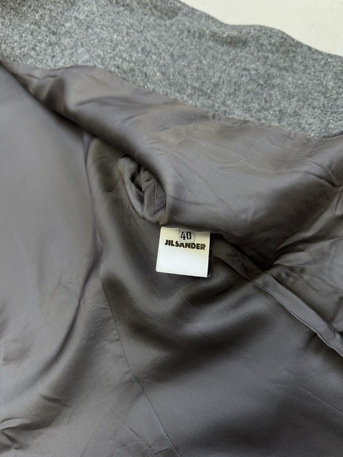 Jil Sander Jil Sander Blazer Fleece Wool Grey Size 40S - 8 Thumbnail