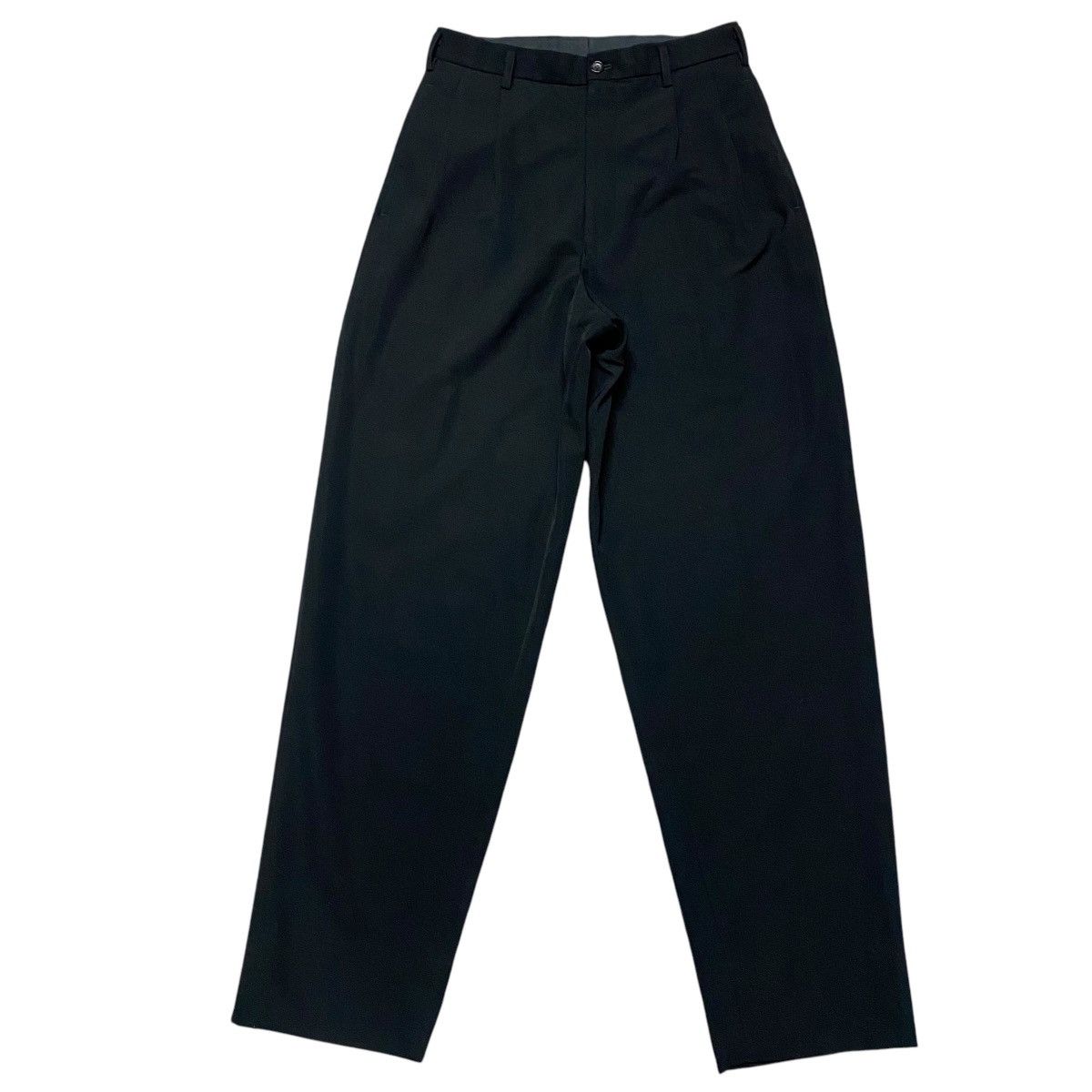 Yohji Yamamoto SS2001 Ys For Men Black Wool Rayon Baggy Pants Size US 28 / EU 44 - 3 Thumbnail