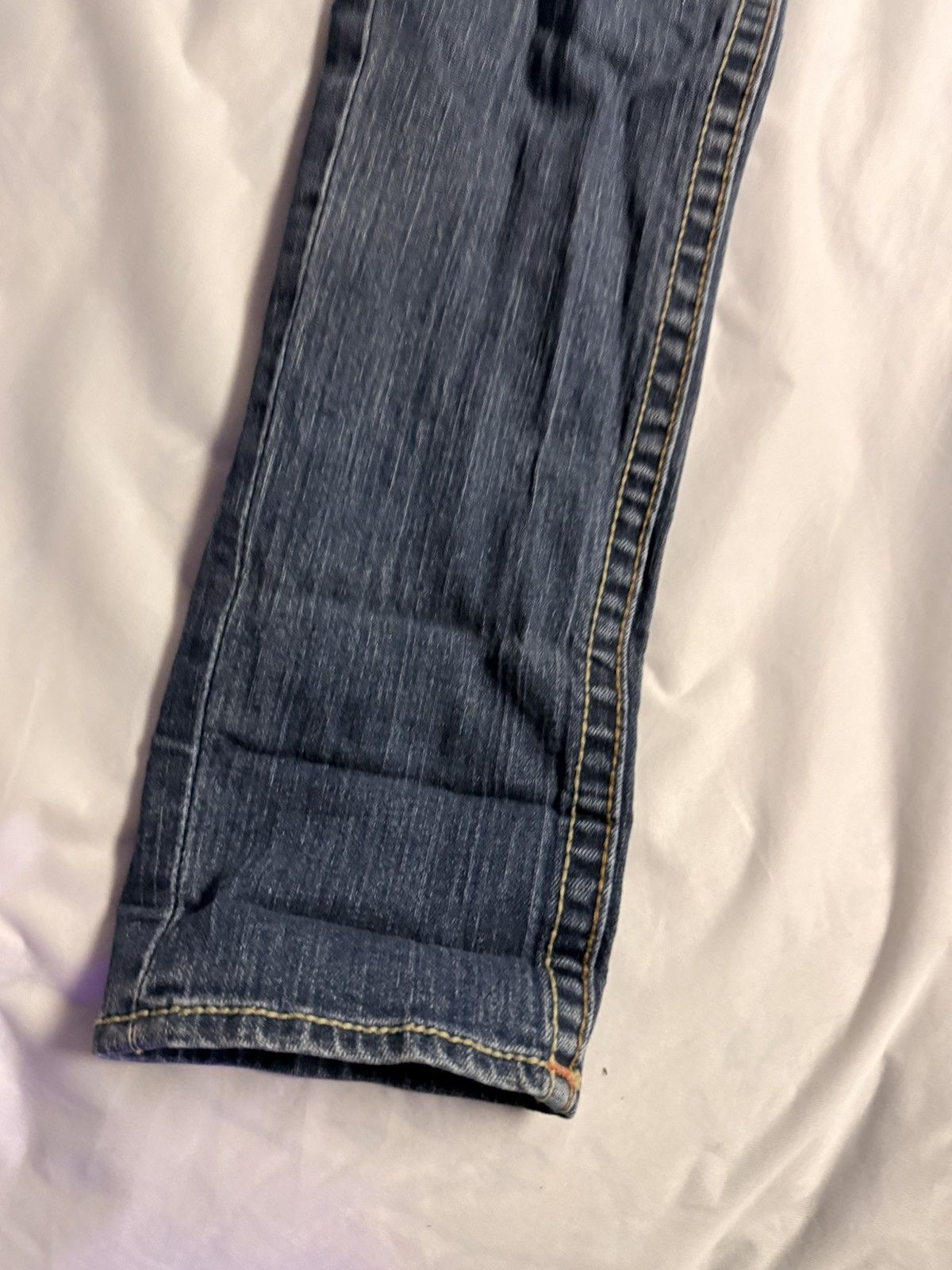 True Religion Vintage Y2K Stella Big T True Religion Aged Denim Jeans Size 30" / US 8 / IT 44 - 19 Thumbnail