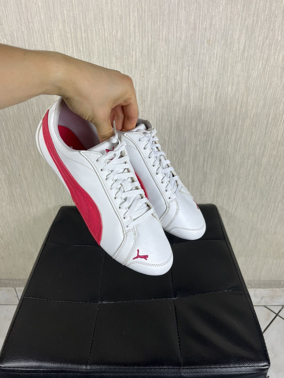 Puma Vintage Puma speed cat y2k sneakers shiny brocade pink shoes Size US 9.5 / IT 39.5 - 25 Thumbnail