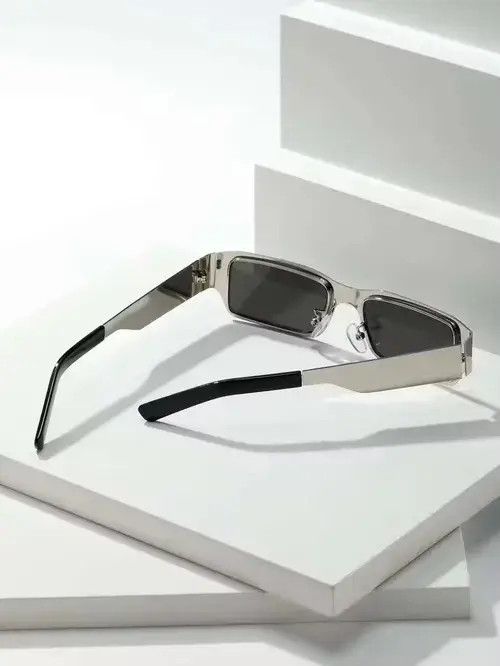 Vintage Retro Punk Kurt Cobain Style Sunglasses Square Frame Size ONE SIZE - 4 Thumbnail