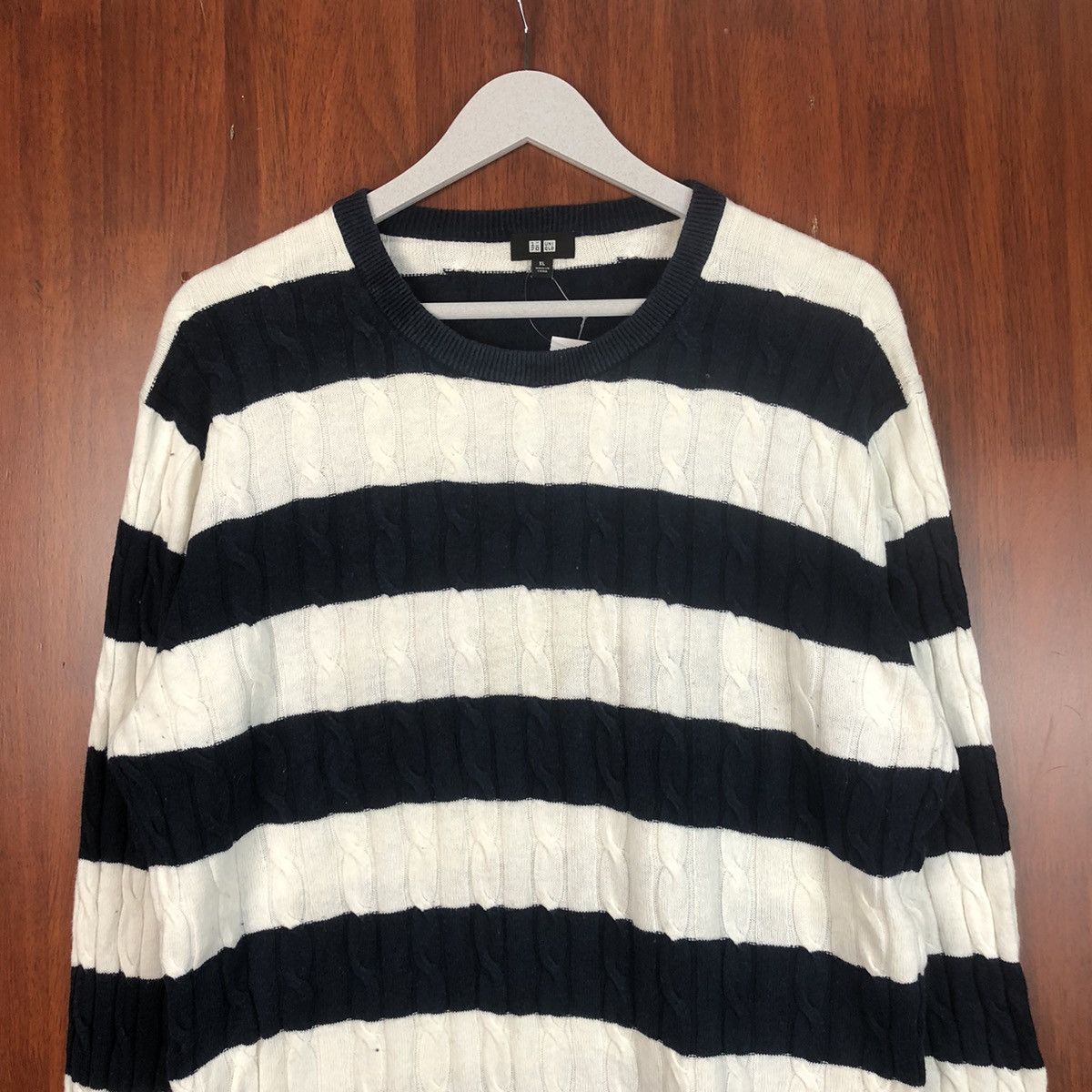 Homespun Knitwear × Solid and Striped Uniqlo Stripe vintage japan Dark Blue Knitwear #7494 Size XL / US 12-14 / IT 48-50 - 2 Thumbnail