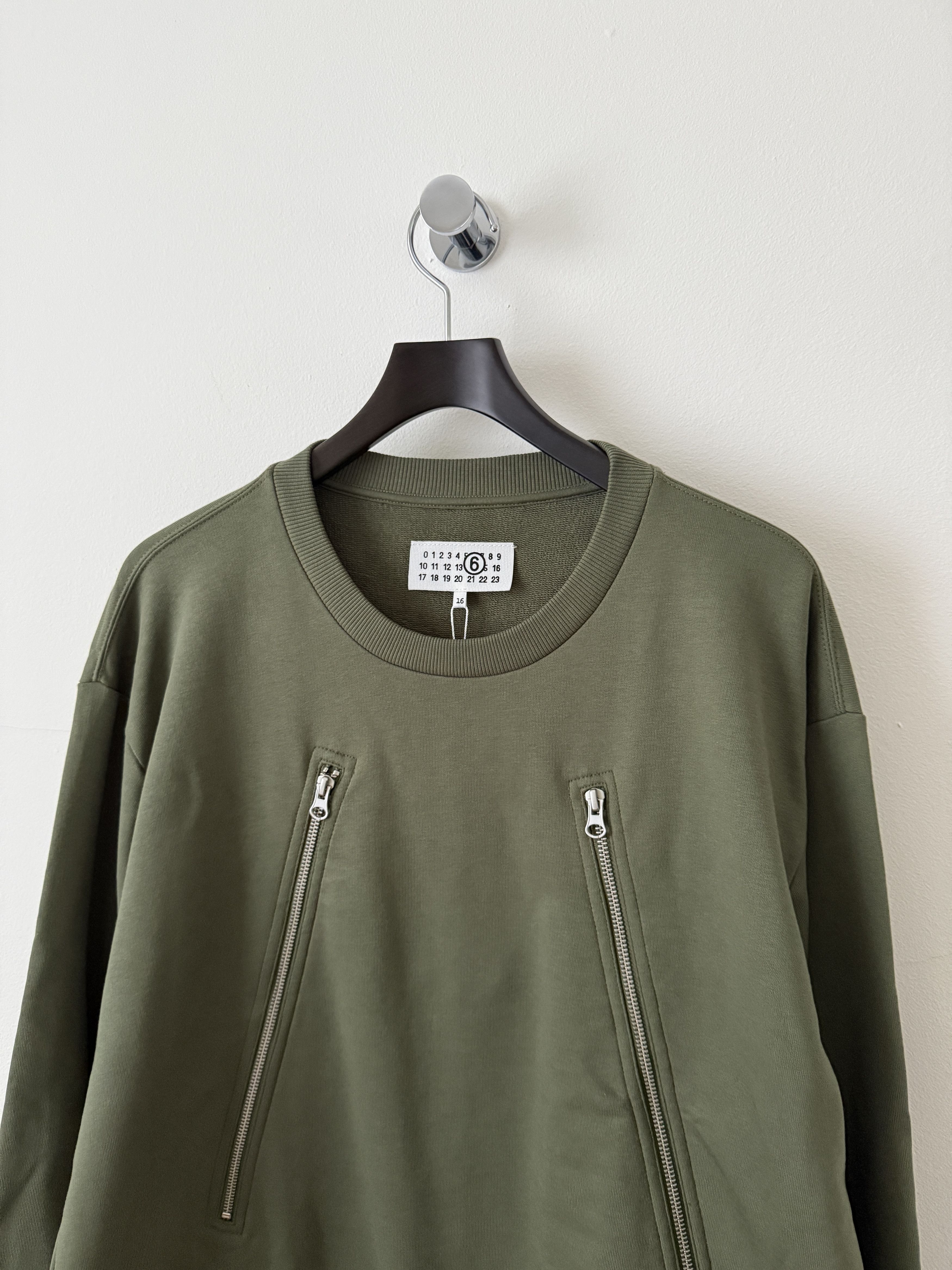 Maison Margiela MM6 5 Zip Crewneck Size US M / EU 48-50 / 2 - 5 Thumbnail