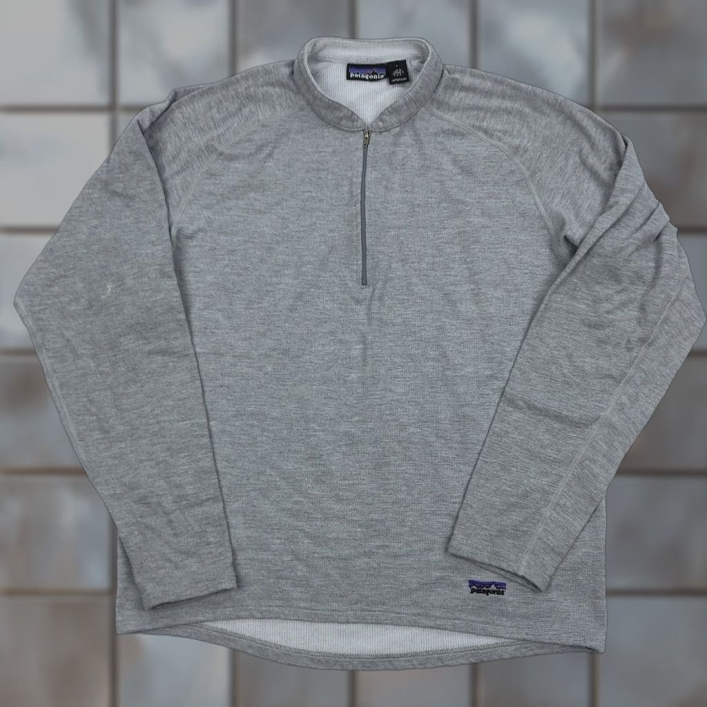 Patagonia Patagonia Men’s L Gray Polartec 1/4 Zip Pullover Raglan Sleeves Size US L / EU 52-54 / 3 - 1 Thumbnail