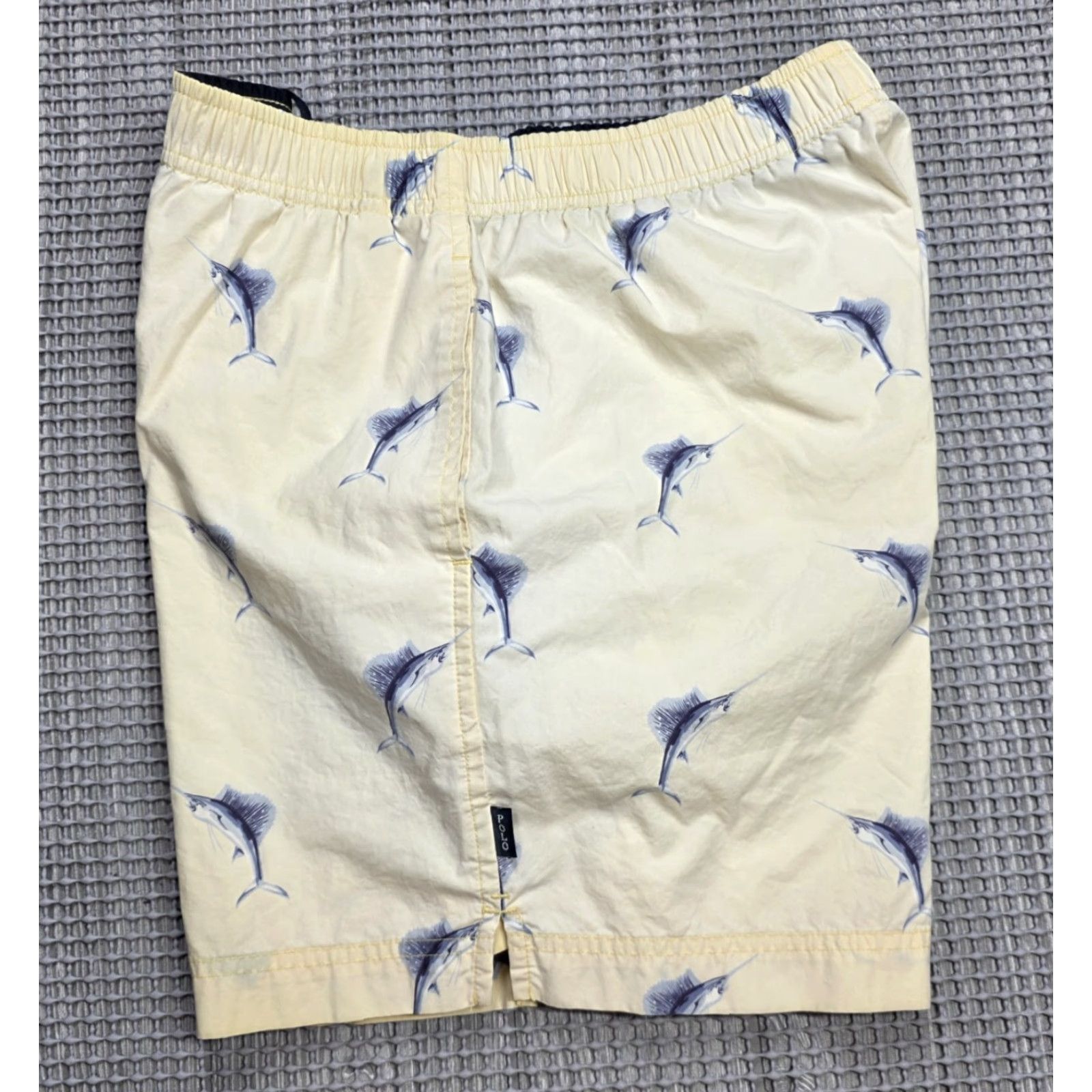 Vintage VINTAGE Polo Sport Shirt Shorts S Yellow 90s Shark Swordfish Print Trunks Mens Size US S / EU 44-46 / 1 - 2 Thumbnail