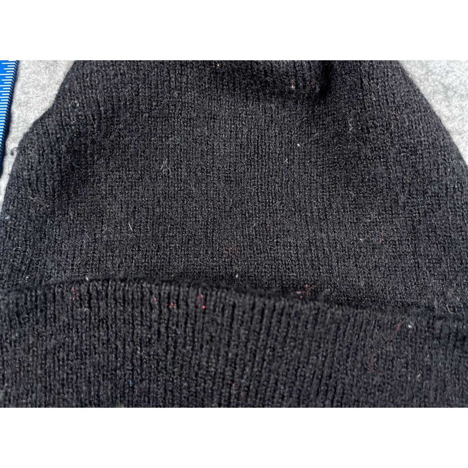 Vintage Beanie Adult One Size Black Knit 100% Acrylic Winter Snow Ski Campw Unbranded Unisex Beanie Size ONE SIZE - 2 Thumbnail