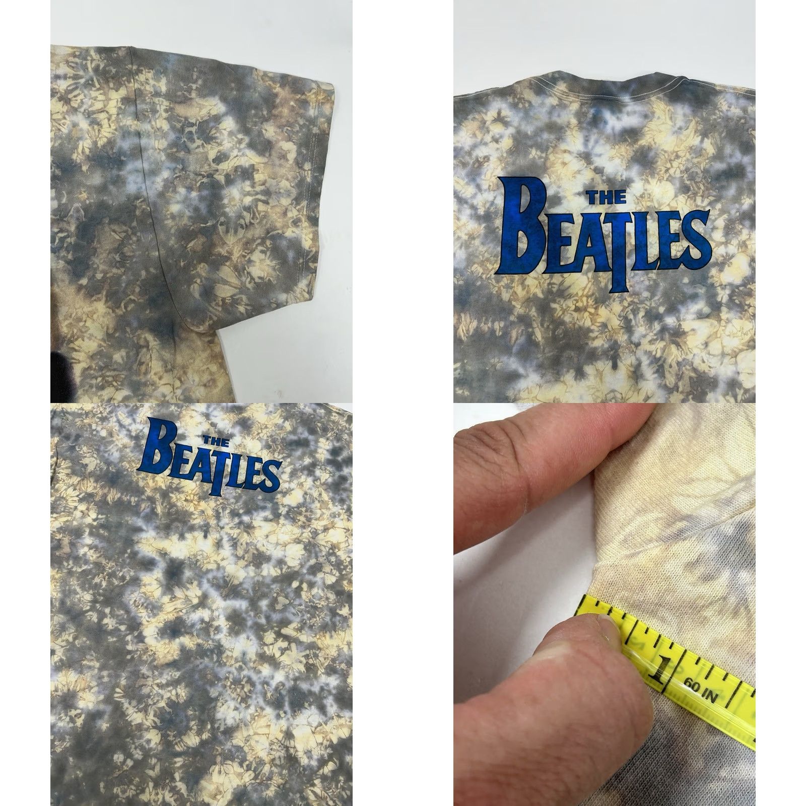 J Brand VINTAGE The Beatles Tie Dye T Shirt XL Mens Rock Band Tour Tee 1996 90s Size US XL / EU 56 / 4 - 10 Thumbnail