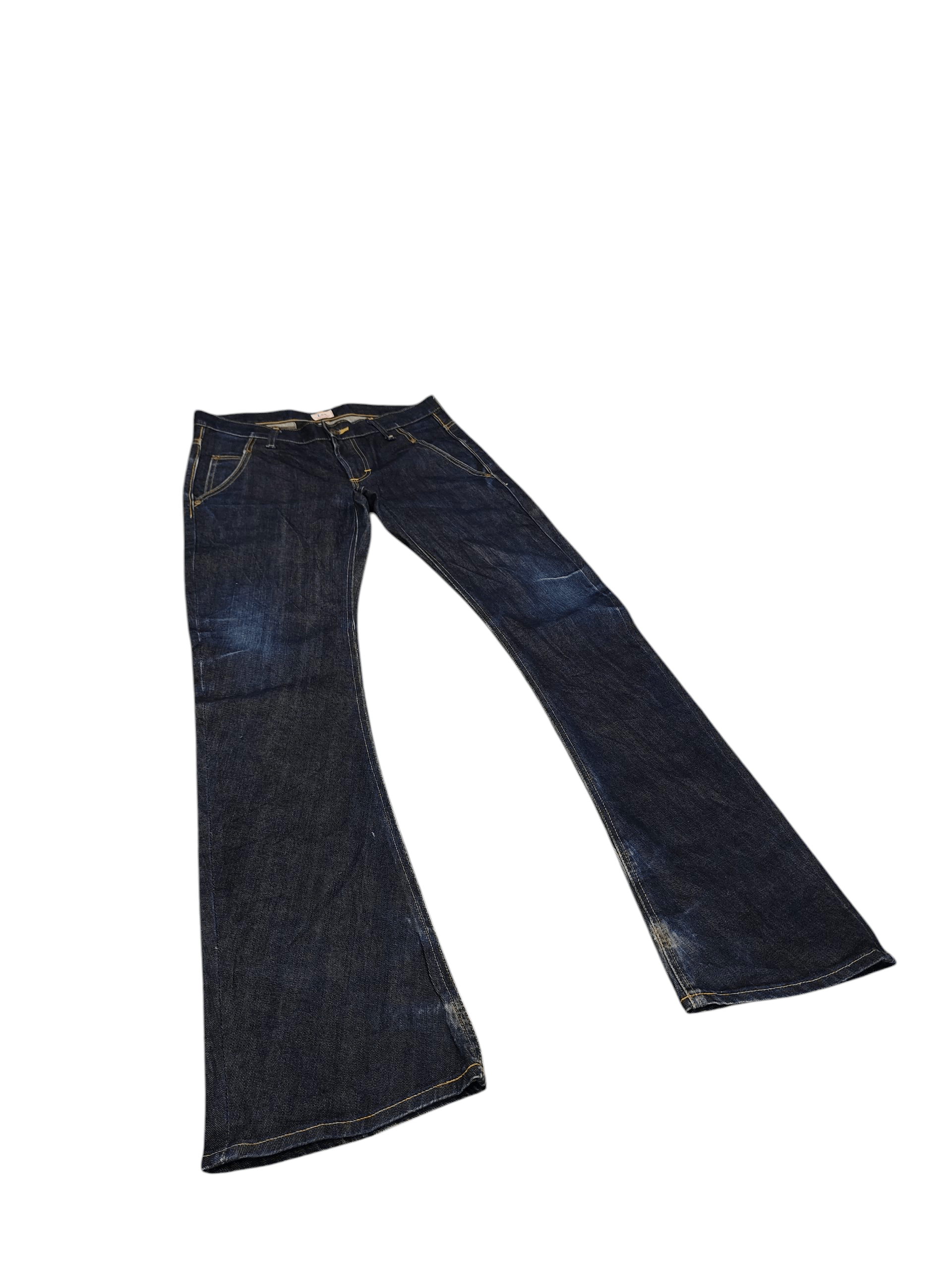 If Six Was Nine Flare Jeans Lee X Akm Japan Denim Bootcut Ifsixwasnine Lgb Size US 31 - 3 Thumbnail