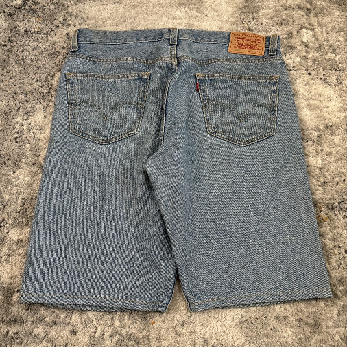 JNCO × Levi's × Vintage Vintage Y2K Levi’s 505 mud wash baggy skater shorts Size US 36 / EU 52 - 1 Thumbnail
