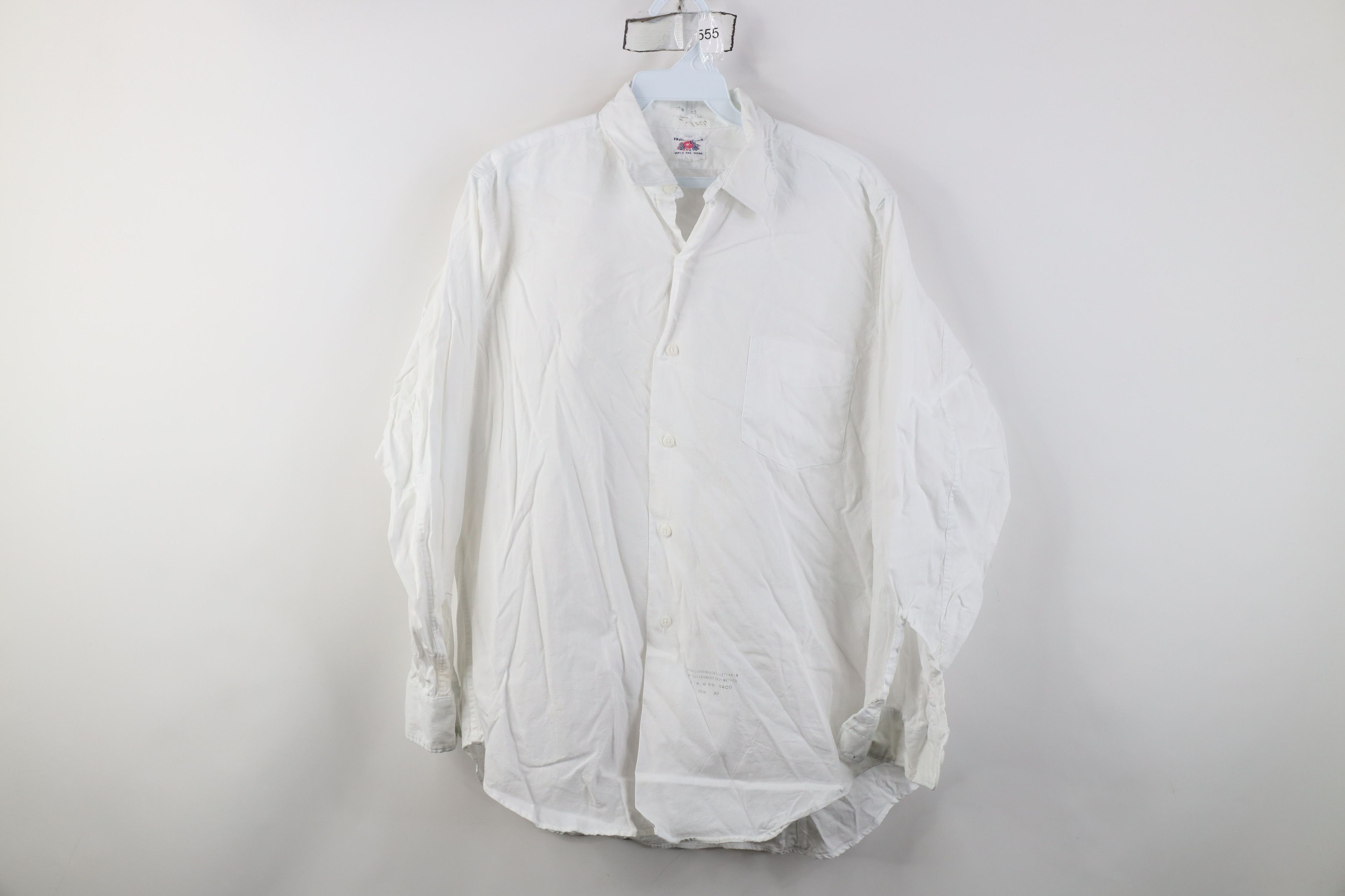 Fruit Of The Loom Vintage 50s 60s Fruit of the Loom Sanforized Button Shirt Size US M / EU 48-50 / 2 - 1 Thumbnail