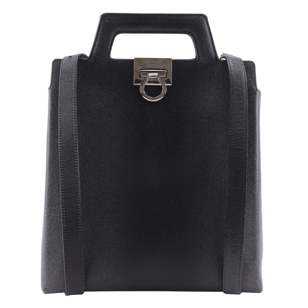 Salvatore Ferragamo Salvatore Ferragamo Salvatore Ferragamo Gancini Embossed Leather 3way Bag Leather Shoulder Bag DX-21 8674 DUTY FREE for USA Size ONE SIZE - 1 Thumbnail